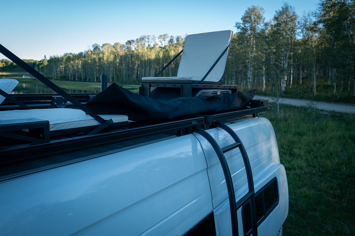 CAV Rooftop Lounge | Van Roof Rack Seating System