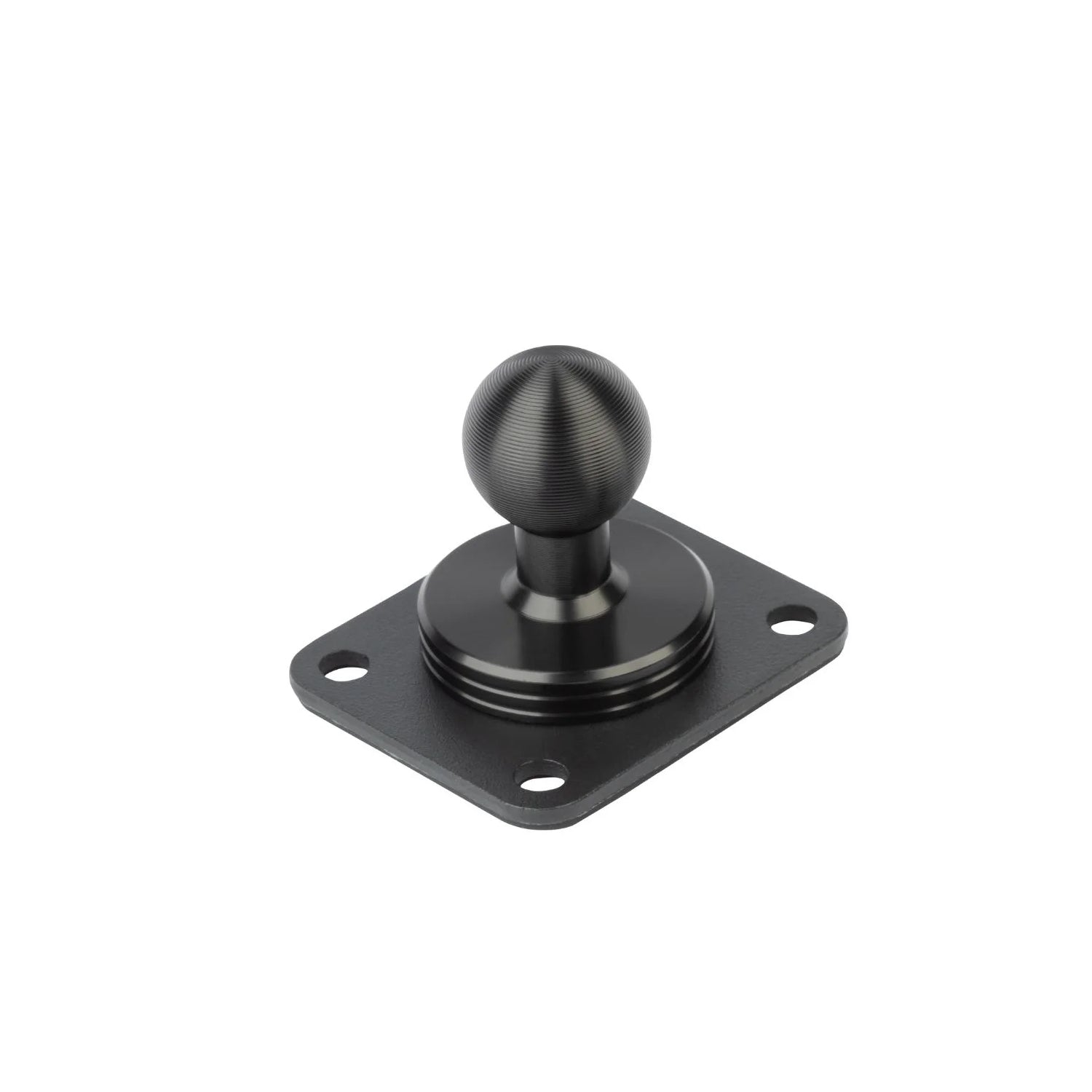 Revel Mount Anywhere 20mm ball with metal mounting plate shown on white background