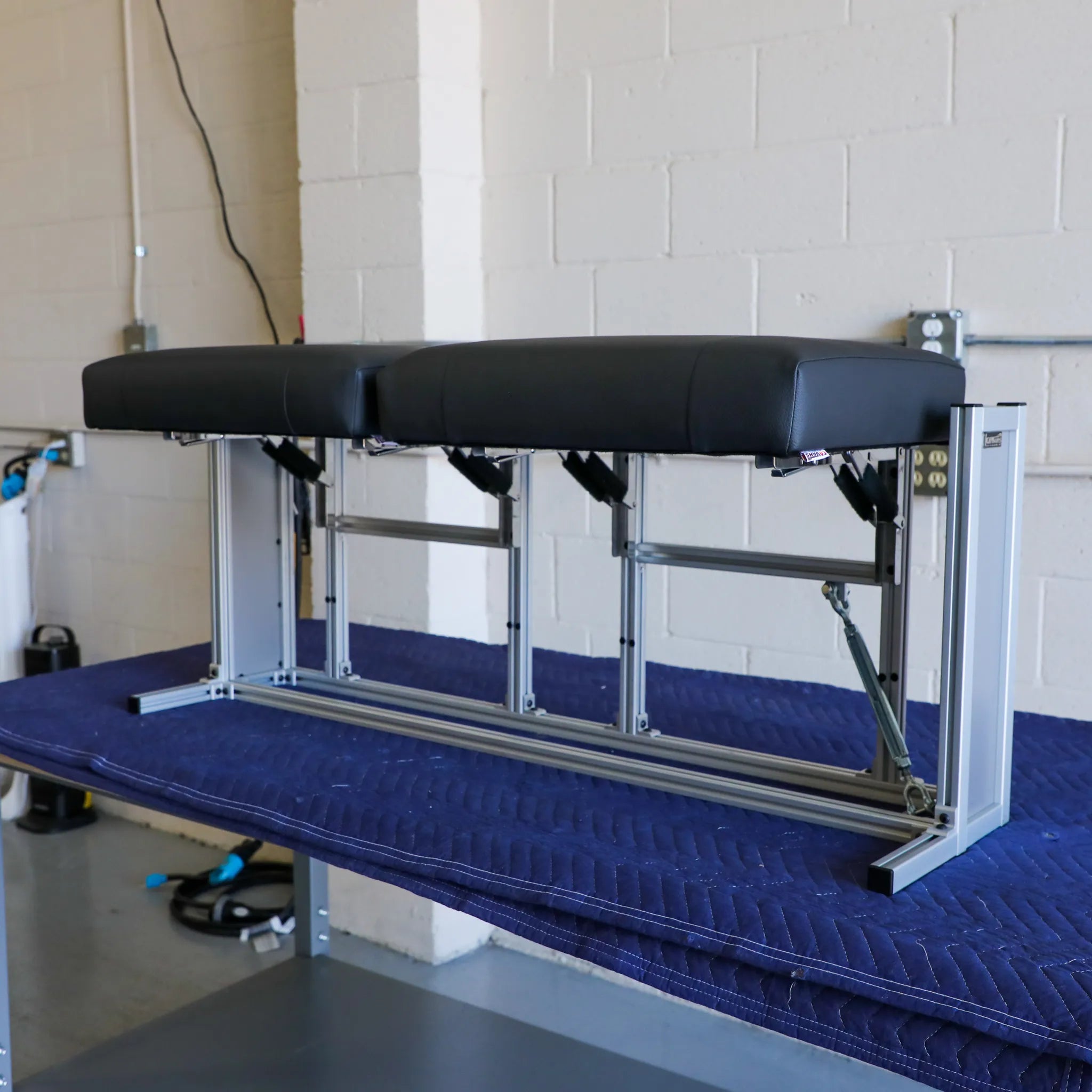 Countertop seating system for Revel models 2021-2024, shown with seating components and hardware