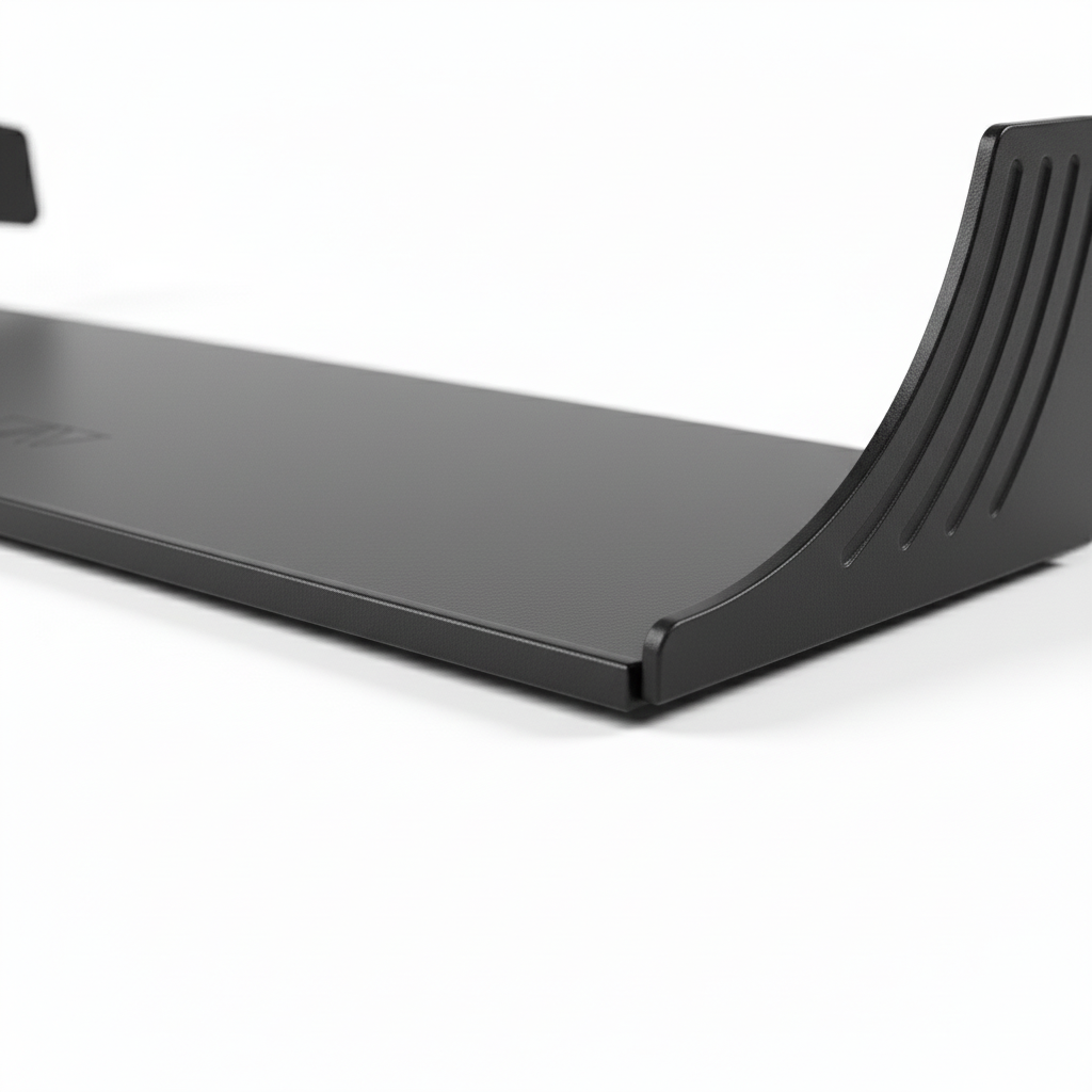 CAV D-ash Tray with raised side walls and textured black finish for van interior use