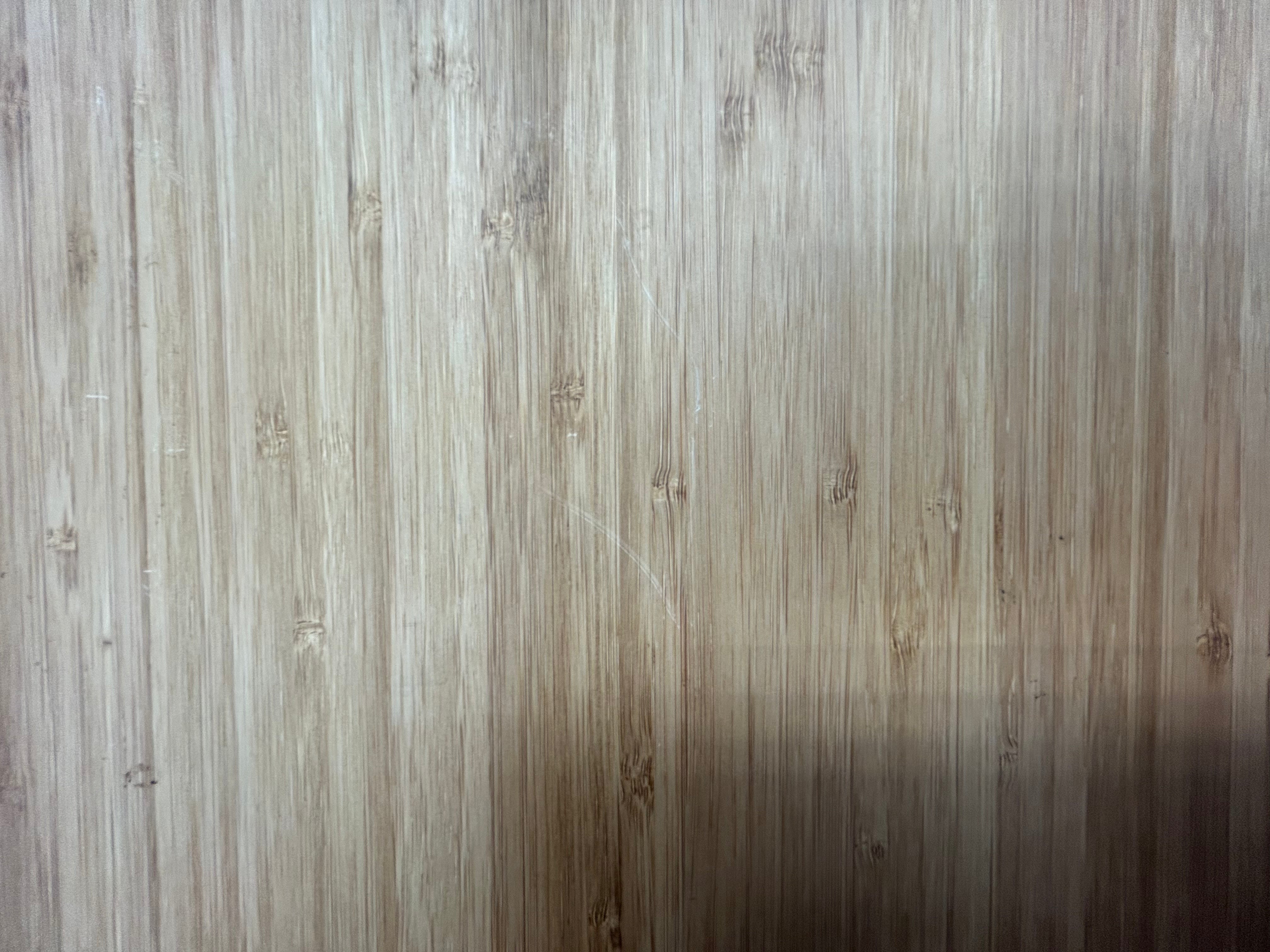 Close-up of the bamboo surface on the Last Chance bamboo cutting board.