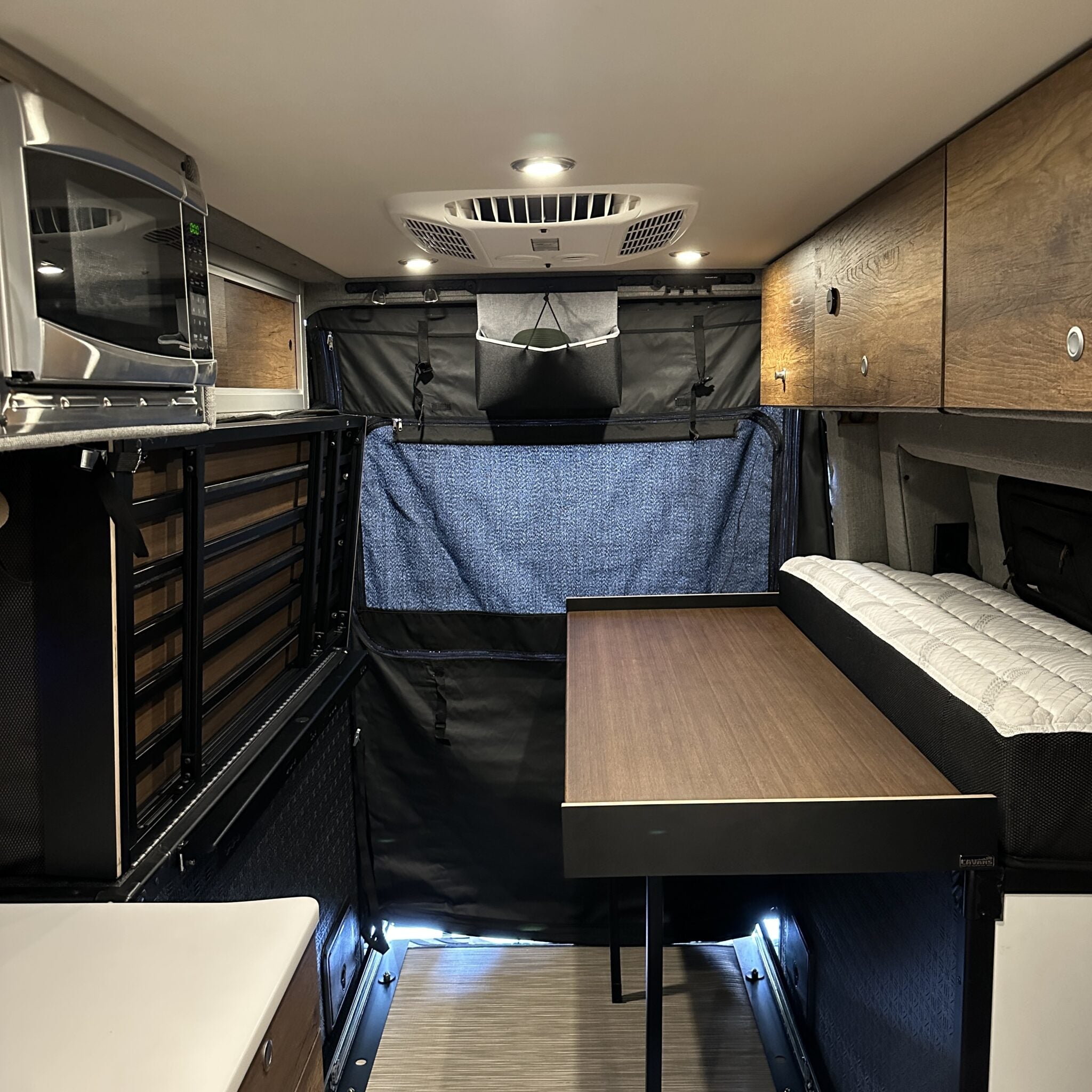 Murphy Bed System with Slide-Out Extensions - Storyteller Overland Mode