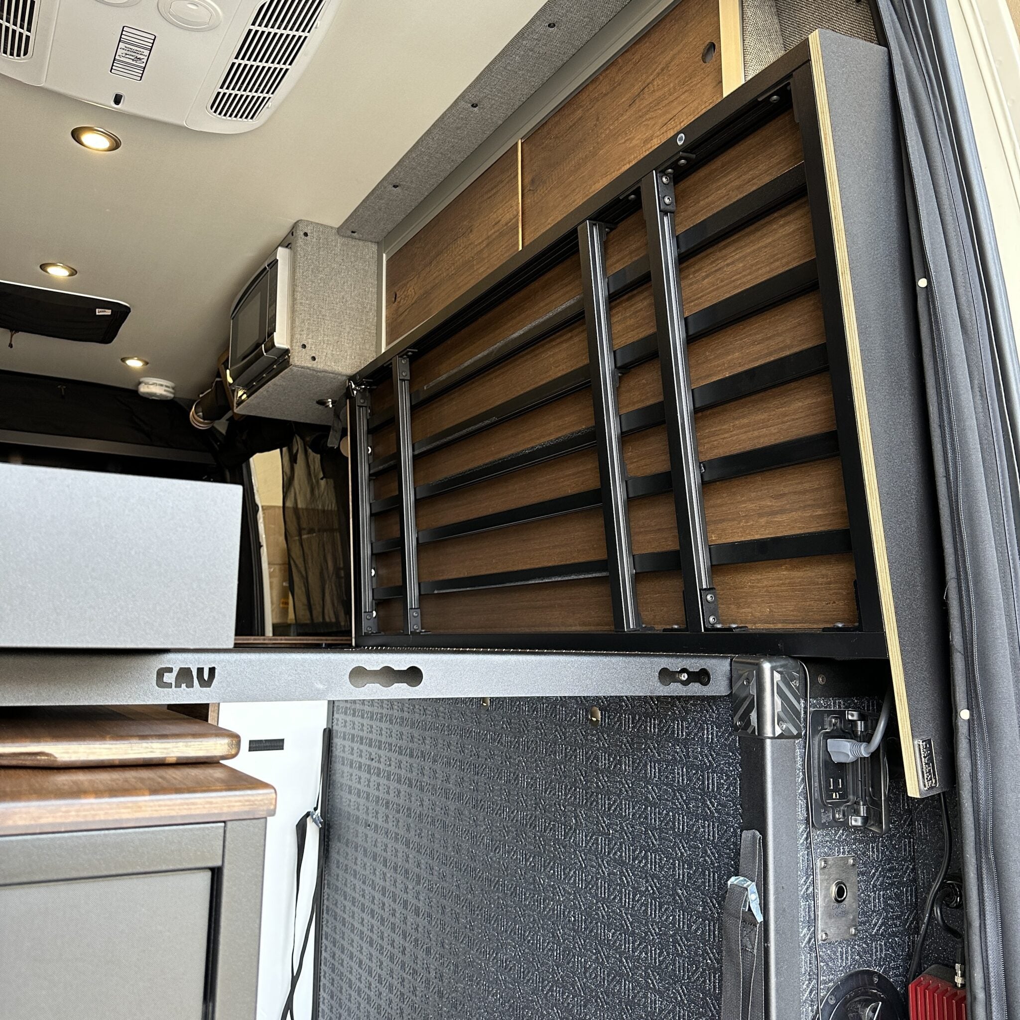Murphy Bed System with Slide-Out Extensions - Storyteller Overland Mode