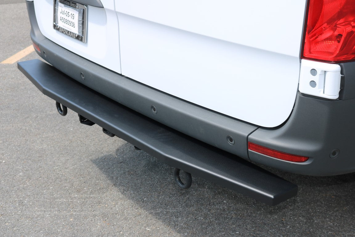 Van Compass Rear Tug Step installed on Sprinter - Last Chance