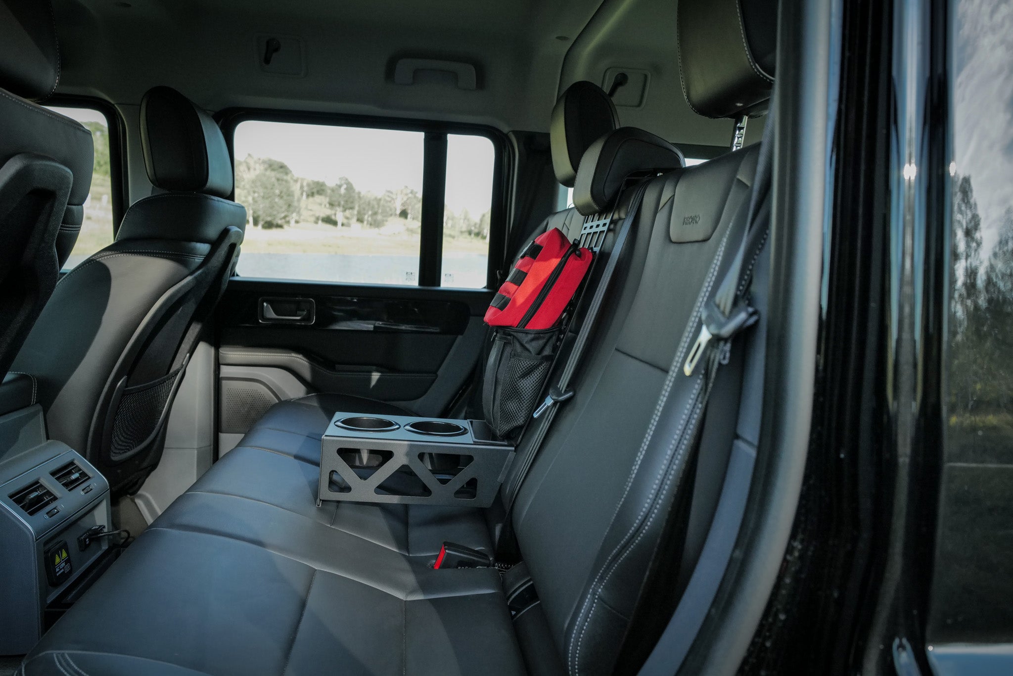 INEOS Grenadier rear seat dual cup holders
