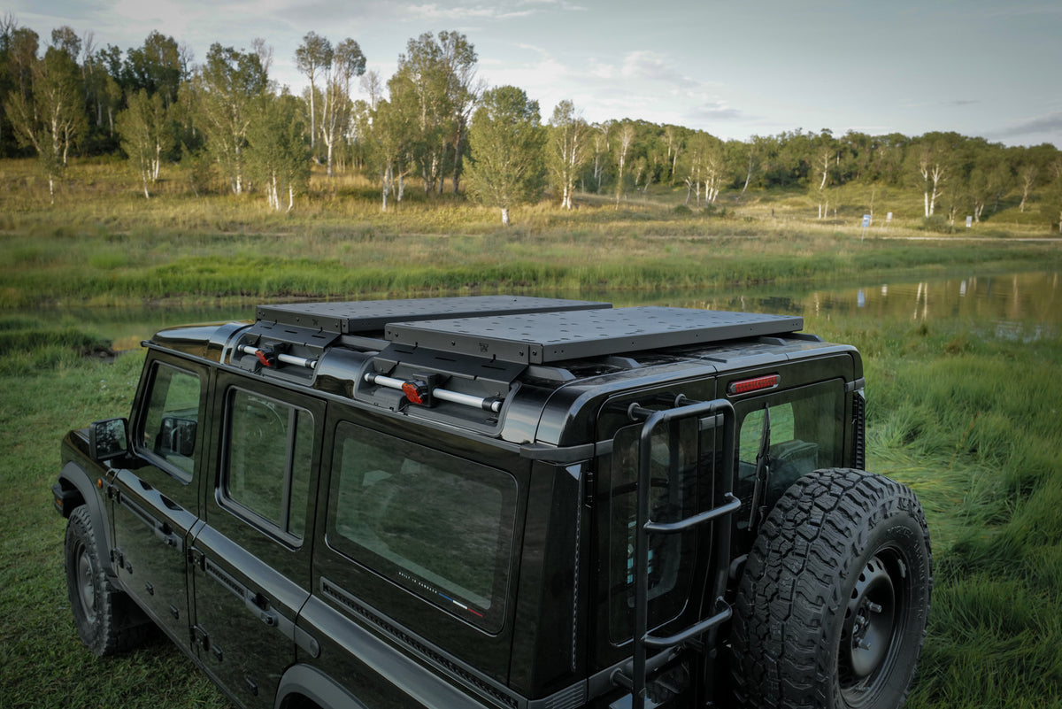 INEOS Grenadier roof rack with dual platforms