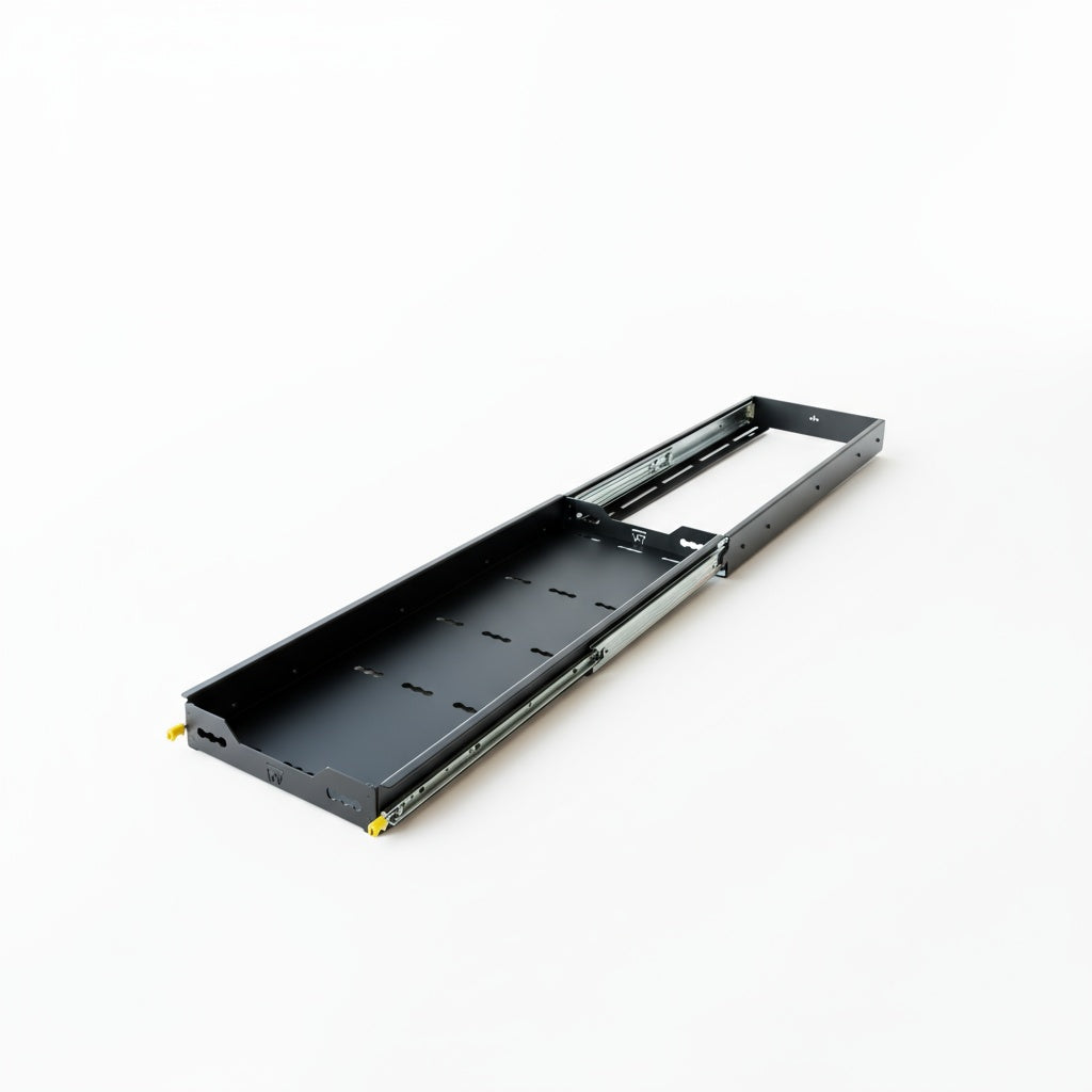 48-inch cargo tray slide fully extended on white background