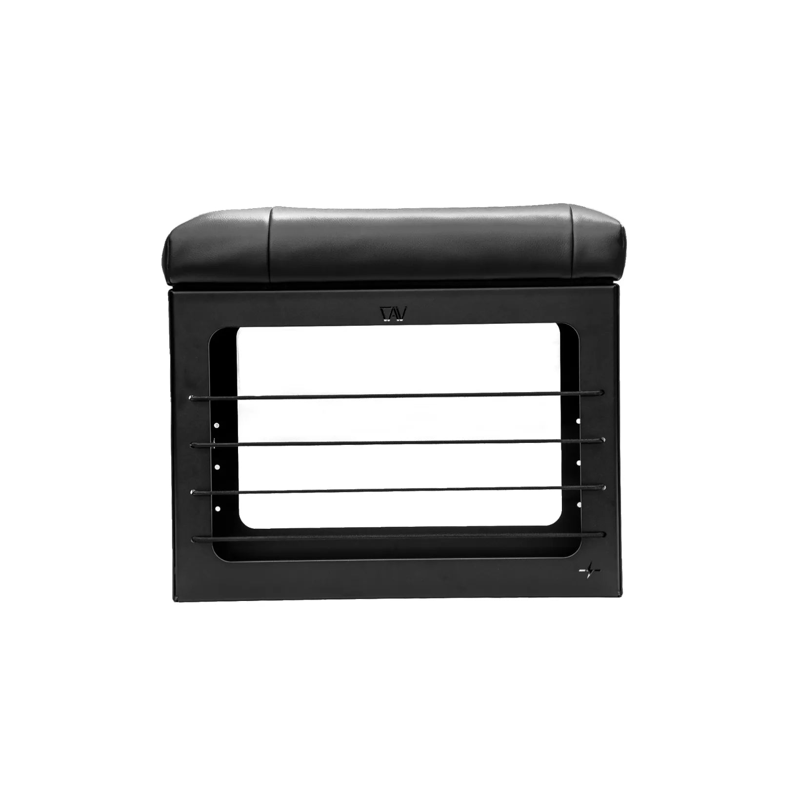 GLSS PRO bungee box for driver side, featuring black cushioned top and metal frame with horizontal bars.