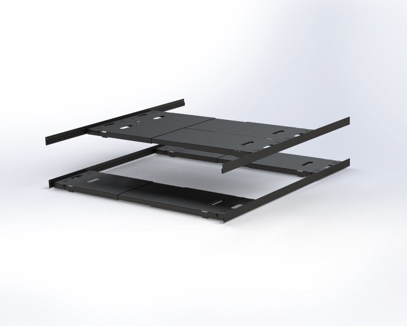 Van Wife bed system featuring a neatly made bed with plush pillows and a cozy setting, viewed from above.