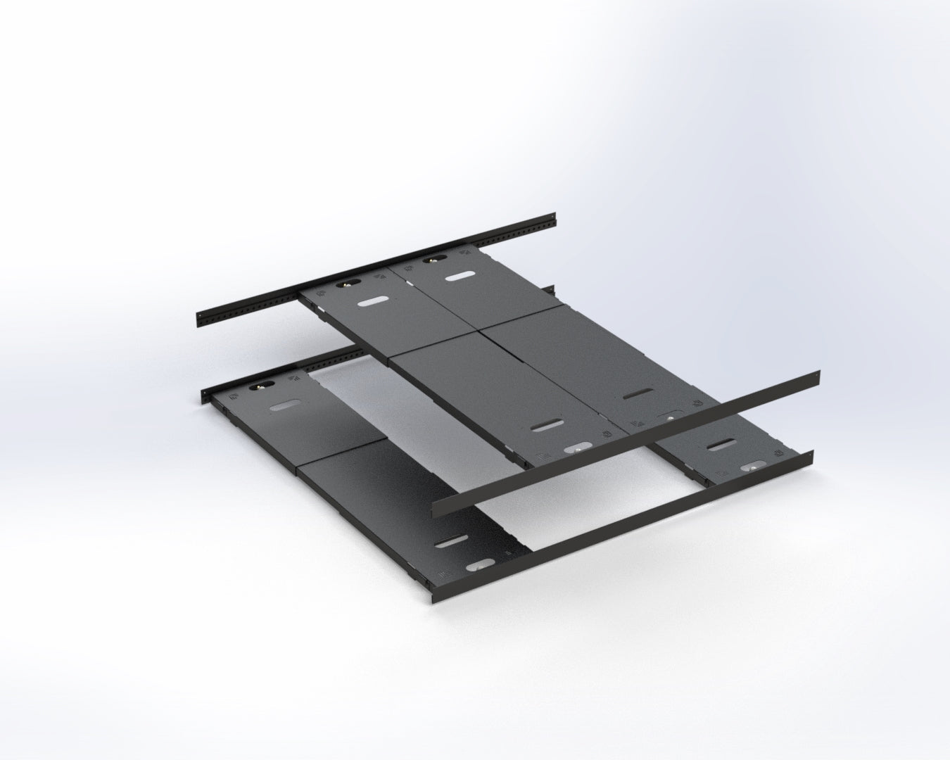 Van Wife Bed System setup showing mattress and storage components in a van interior