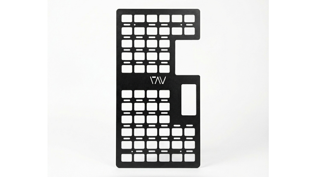 Storyteller Galley MOLLE Panel with grid layout and logo displayed on white background