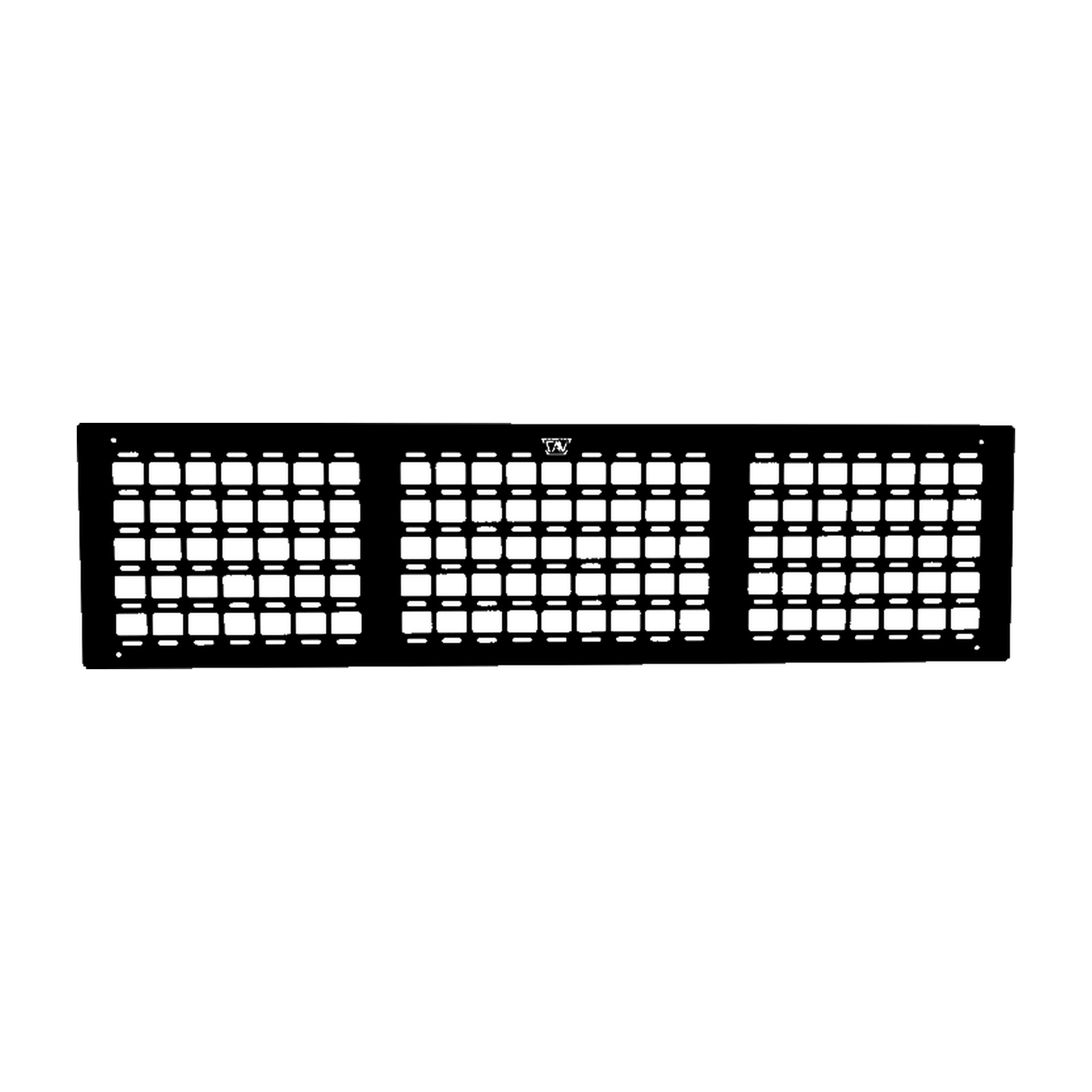 Cargo Tray System Pro - Molle Panel (Side, 16" Legs) - Straight-On Black Render