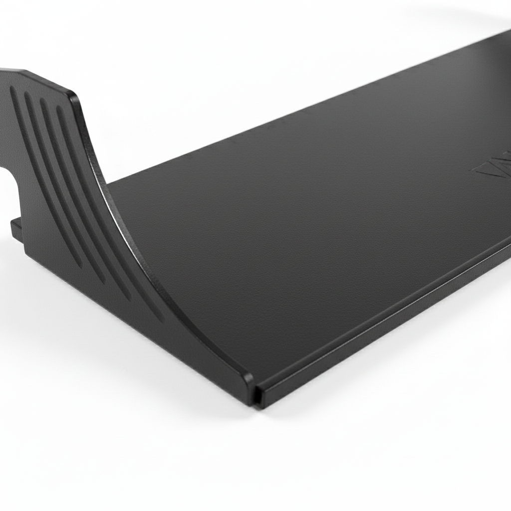 CAV D-ash Tray in black with raised edge and textured surface for van dashboards