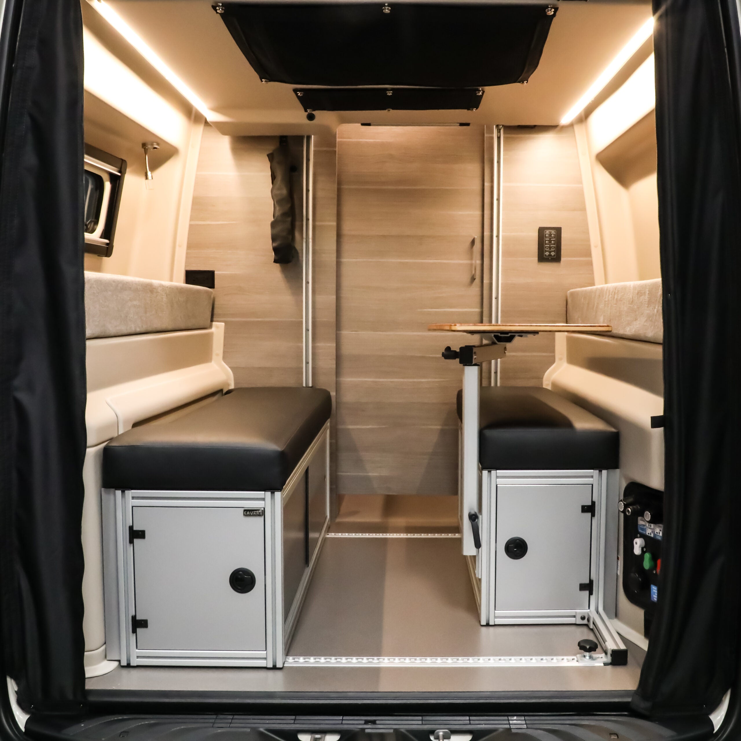 The 2021+ GLSS™ GARAGE LOUNGE STORAGE SYSTEM made for the JAYCO/ENTEGRA Patent Pending