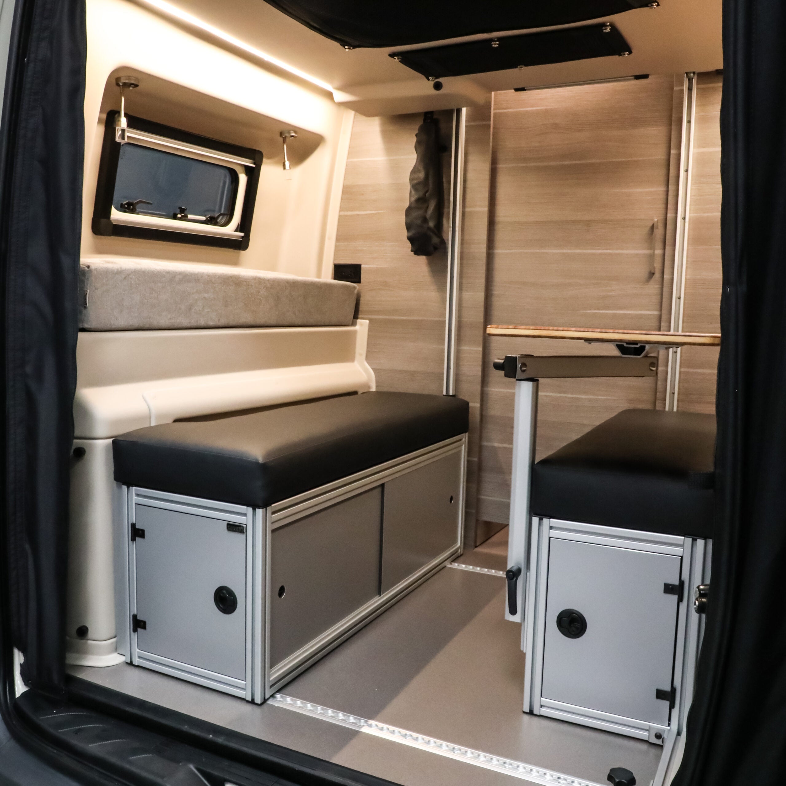 The 2021+ GLSS™ GARAGE LOUNGE STORAGE SYSTEM made for the JAYCO/ENTEGRA Patent Pending