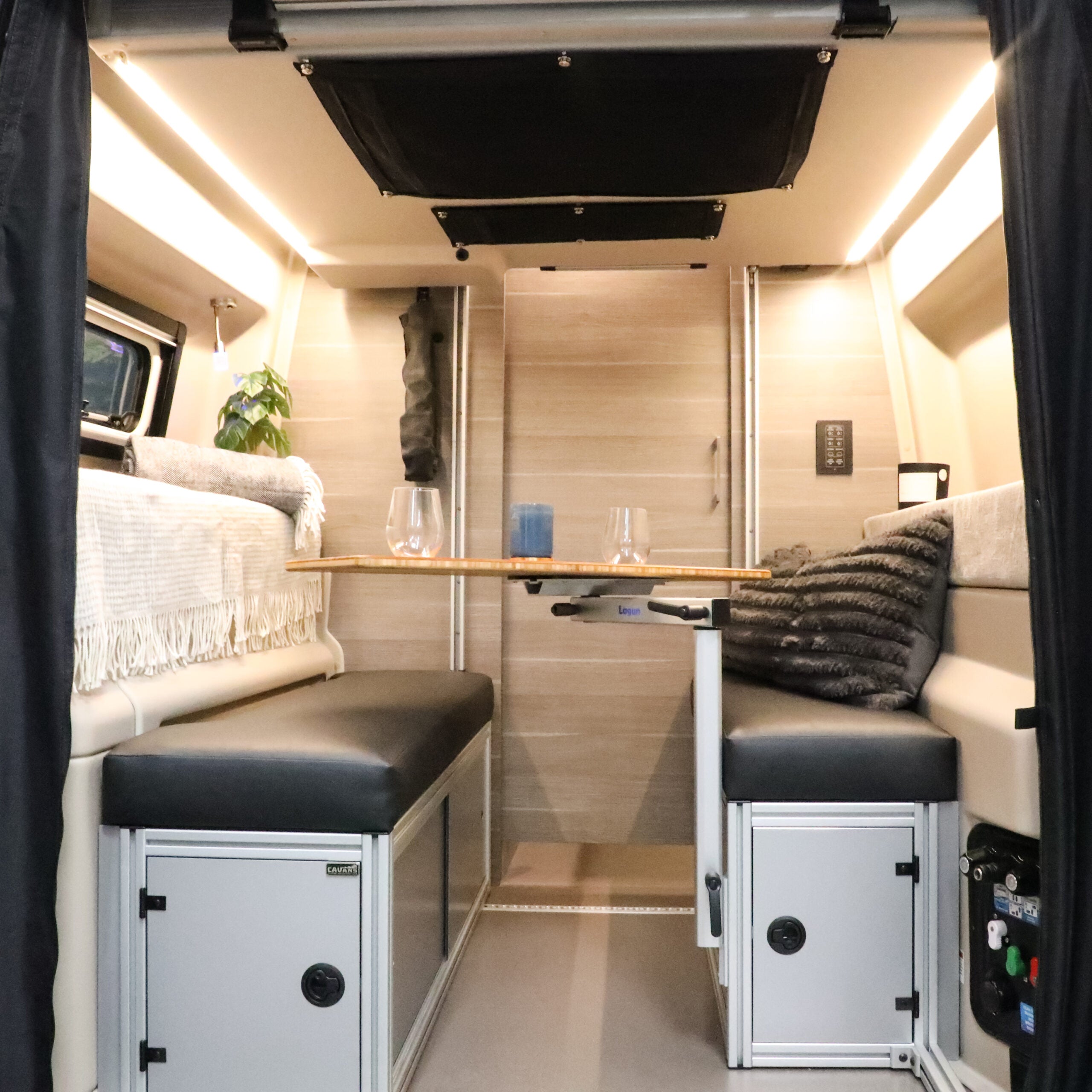 The 2021+ GLSS™ GARAGE LOUNGE STORAGE SYSTEM made for the JAYCO/ENTEGRA Patent Pending