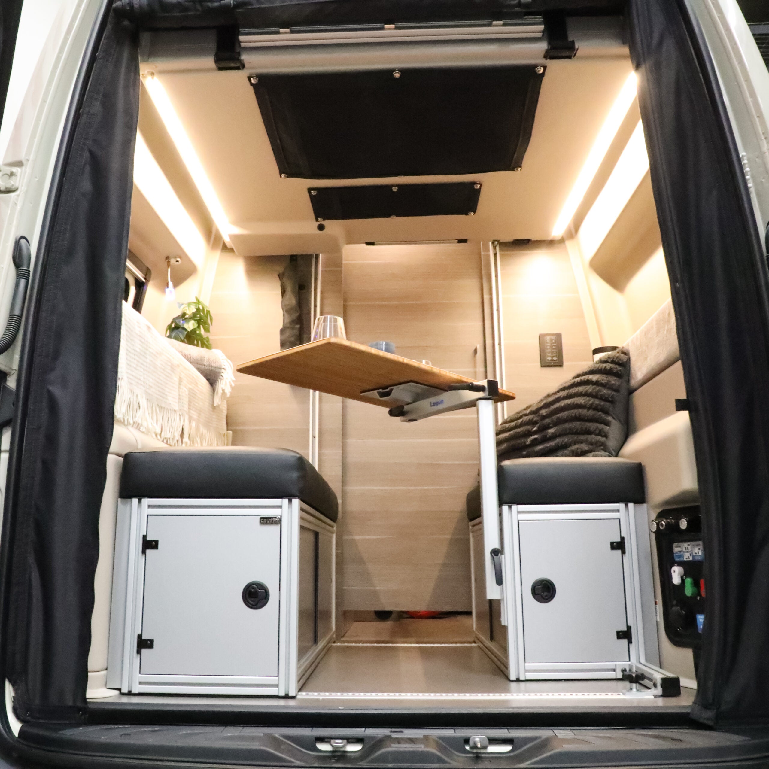 The 2021+ GLSS™ GARAGE LOUNGE STORAGE SYSTEM made for the JAYCO/ENTEGRA Patent Pending