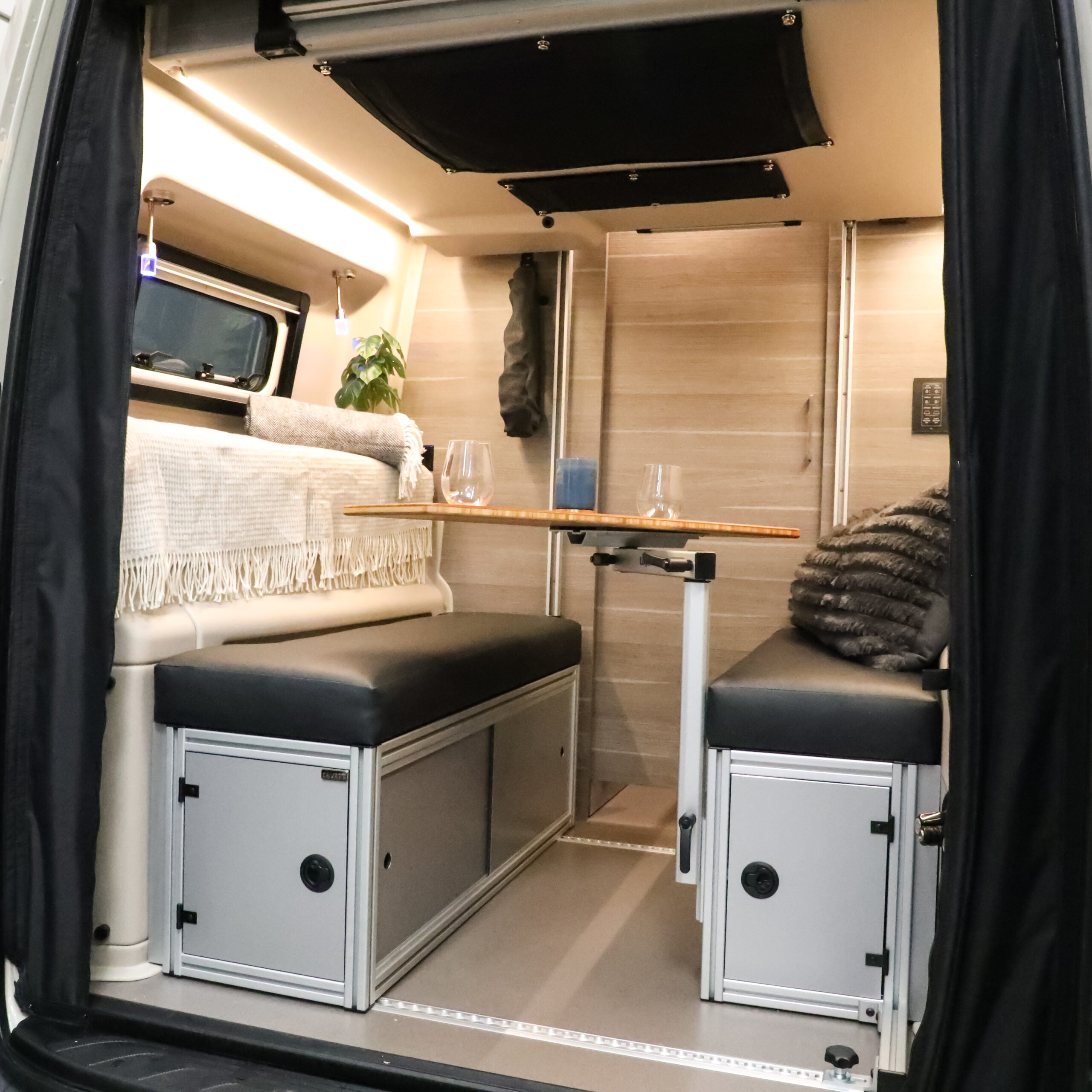 The 2021+ GLSS™ GARAGE LOUNGE STORAGE SYSTEM made for the JAYCO/ENTEGRA Patent Pending