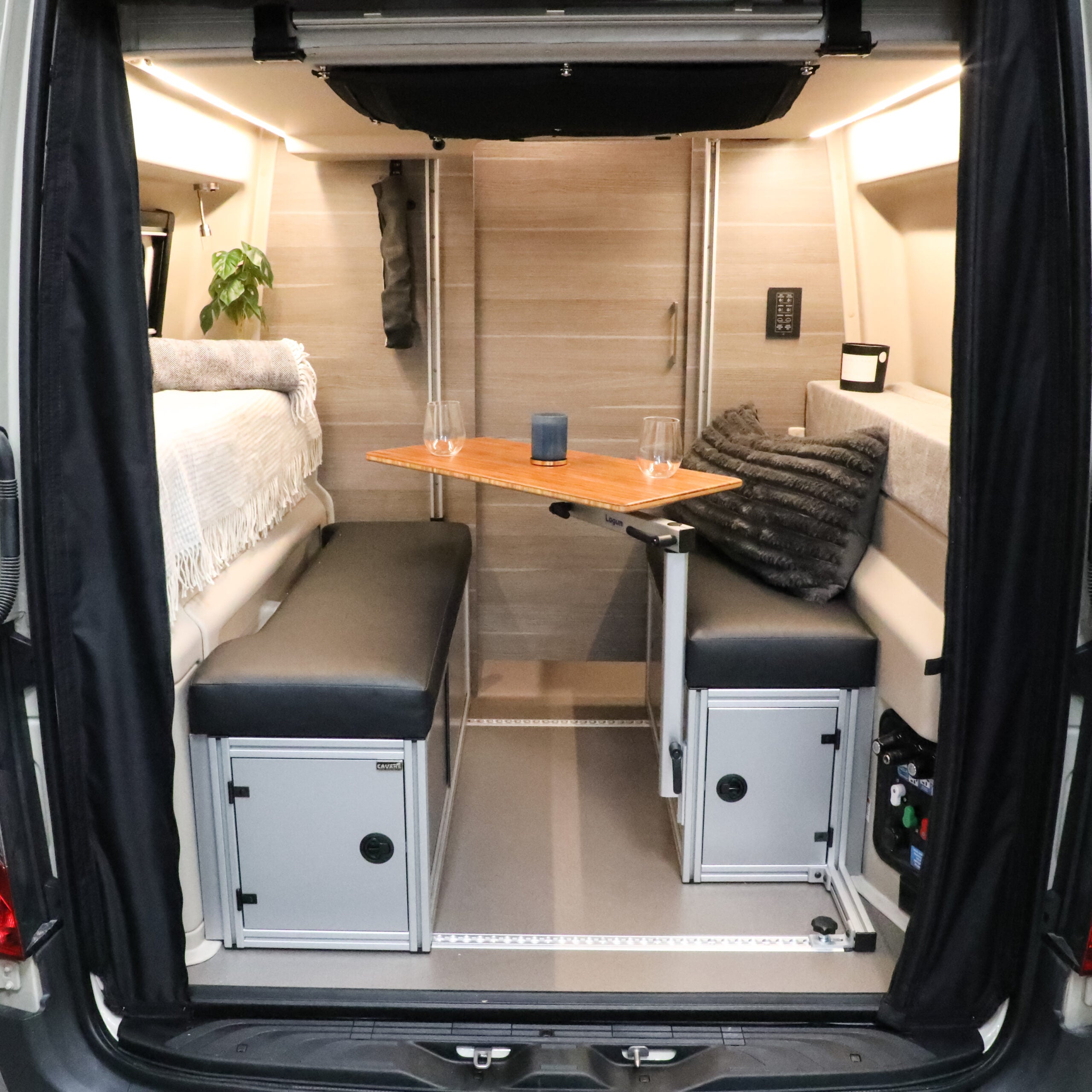 The 2021+ GLSS™ GARAGE LOUNGE STORAGE SYSTEM made for the JAYCO/ENTEGRA Patent Pending