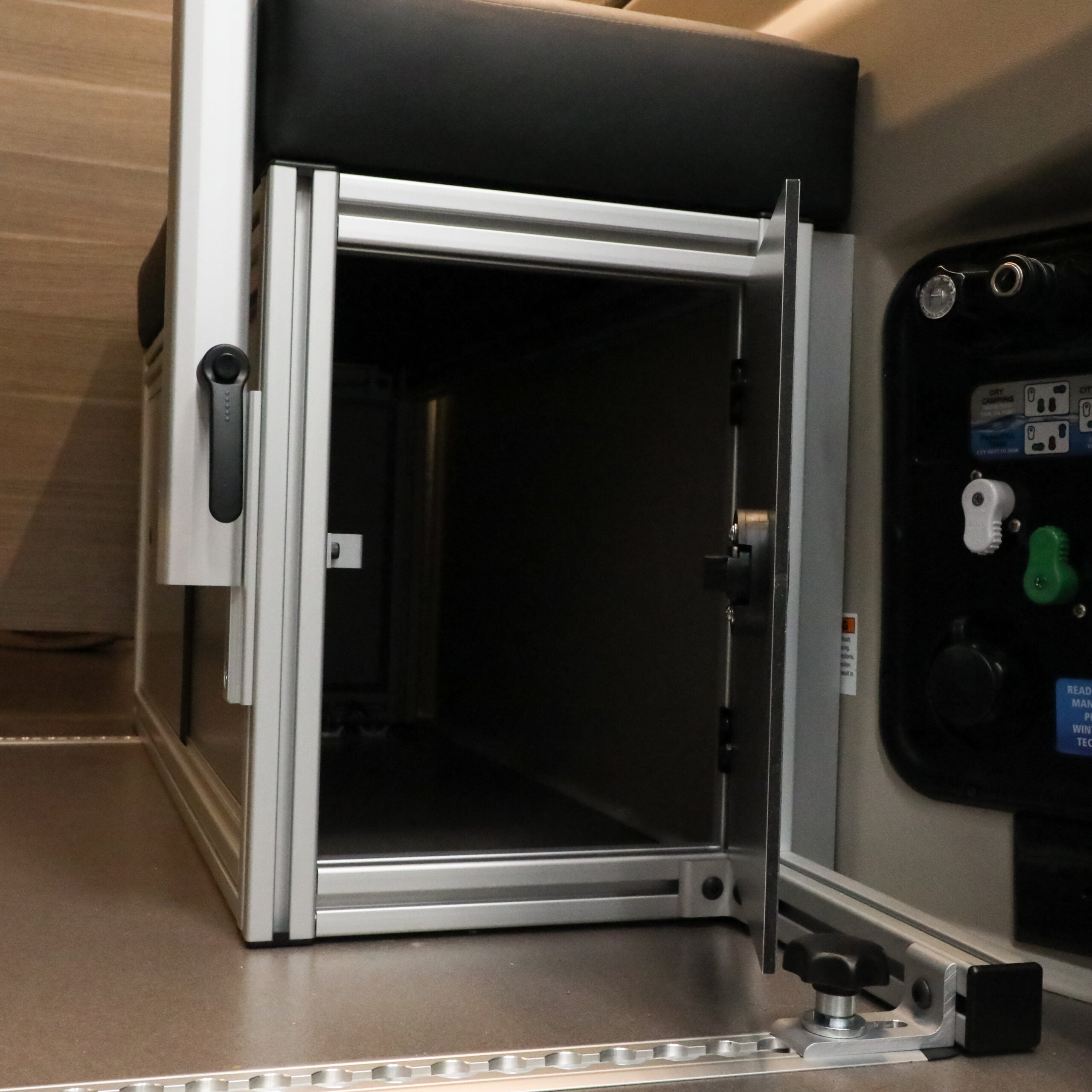 The 2021+ GLSS™ GARAGE LOUNGE STORAGE SYSTEM made for the JAYCO/ENTEGRA Patent Pending