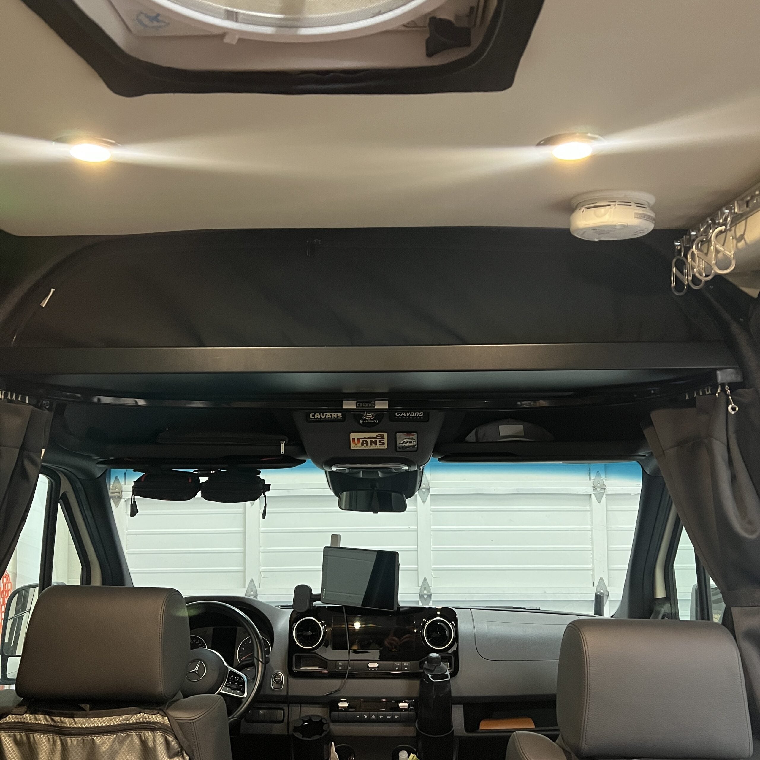RB COMPONENTS 2019 + SPRINTER VAN HEADLINER SHELF - SMALL VERSION RAISED