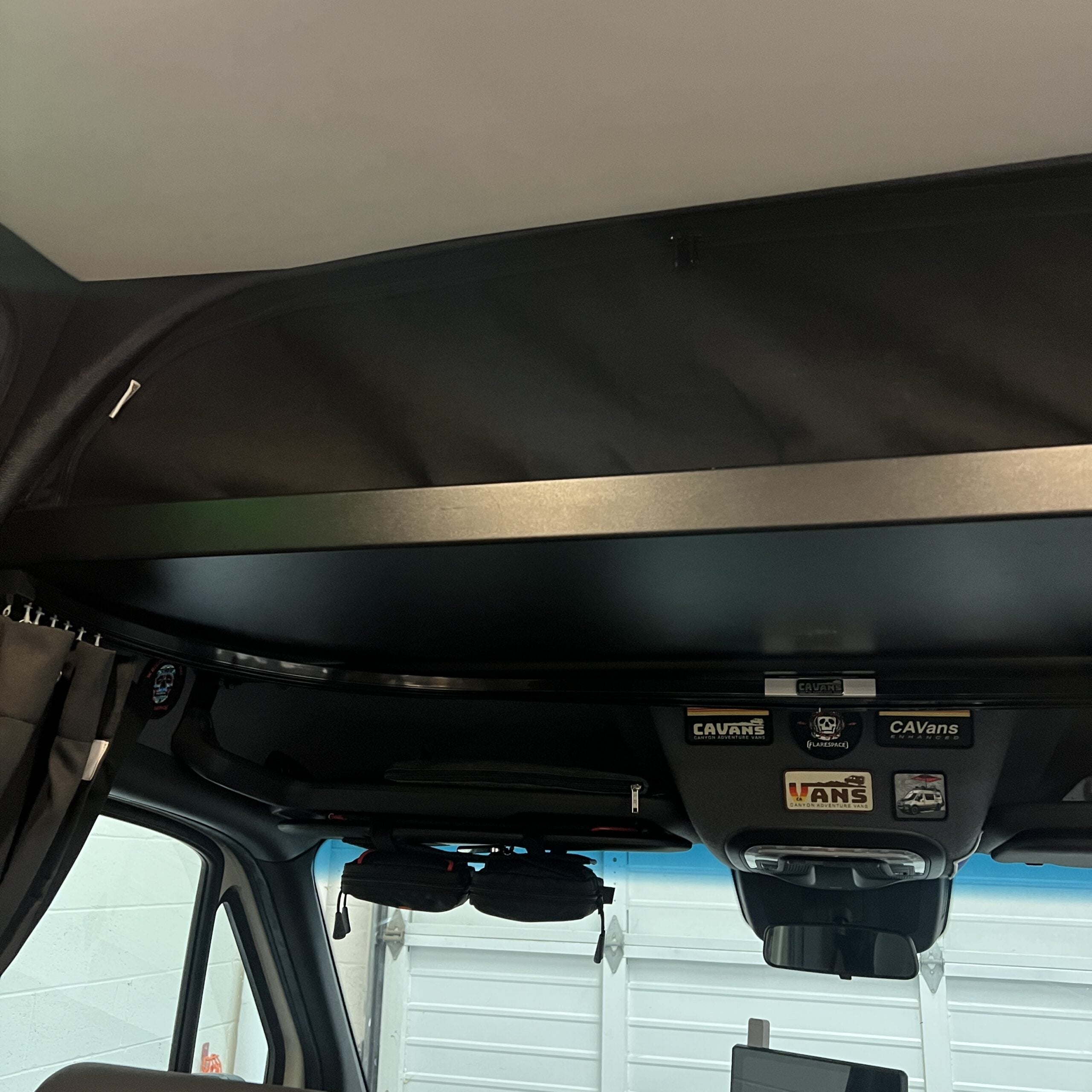 RB COMPONENTS 2019 + SPRINTER VAN HEADLINER SHELF - SMALL VERSION RAISED