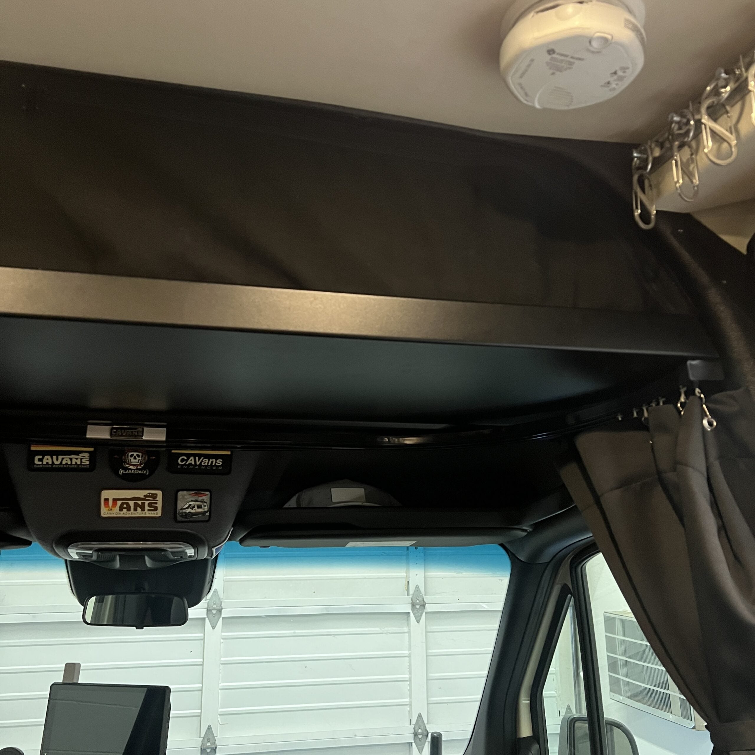 RB COMPONENTS 2019 + SPRINTER VAN HEADLINER SHELF - SMALL VERSION RAISED