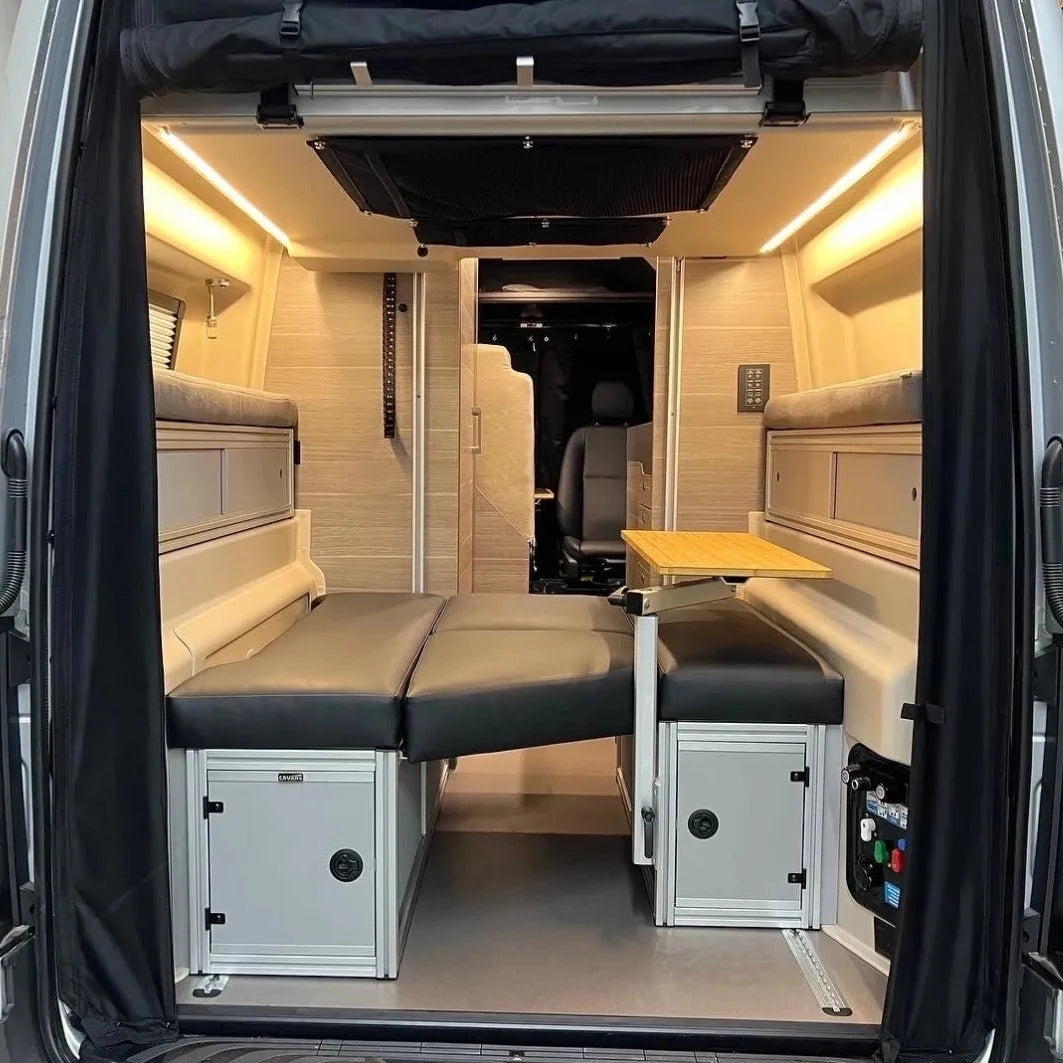 The 2021+ GLSS™ GARAGE LOUNGE STORAGE SYSTEM made for the JAYCO/ENTEGRA Patent Pending