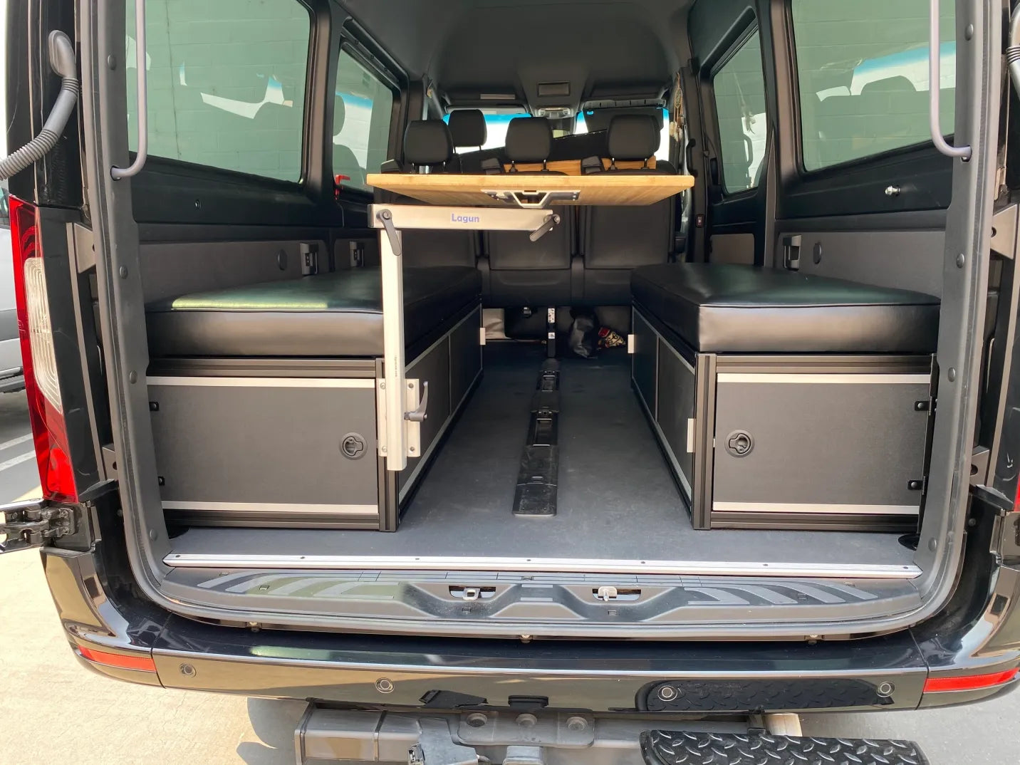 The 2019+ GLSS™ Garage Lounge Storage Systems - Made for Sprinter Passenger Vans