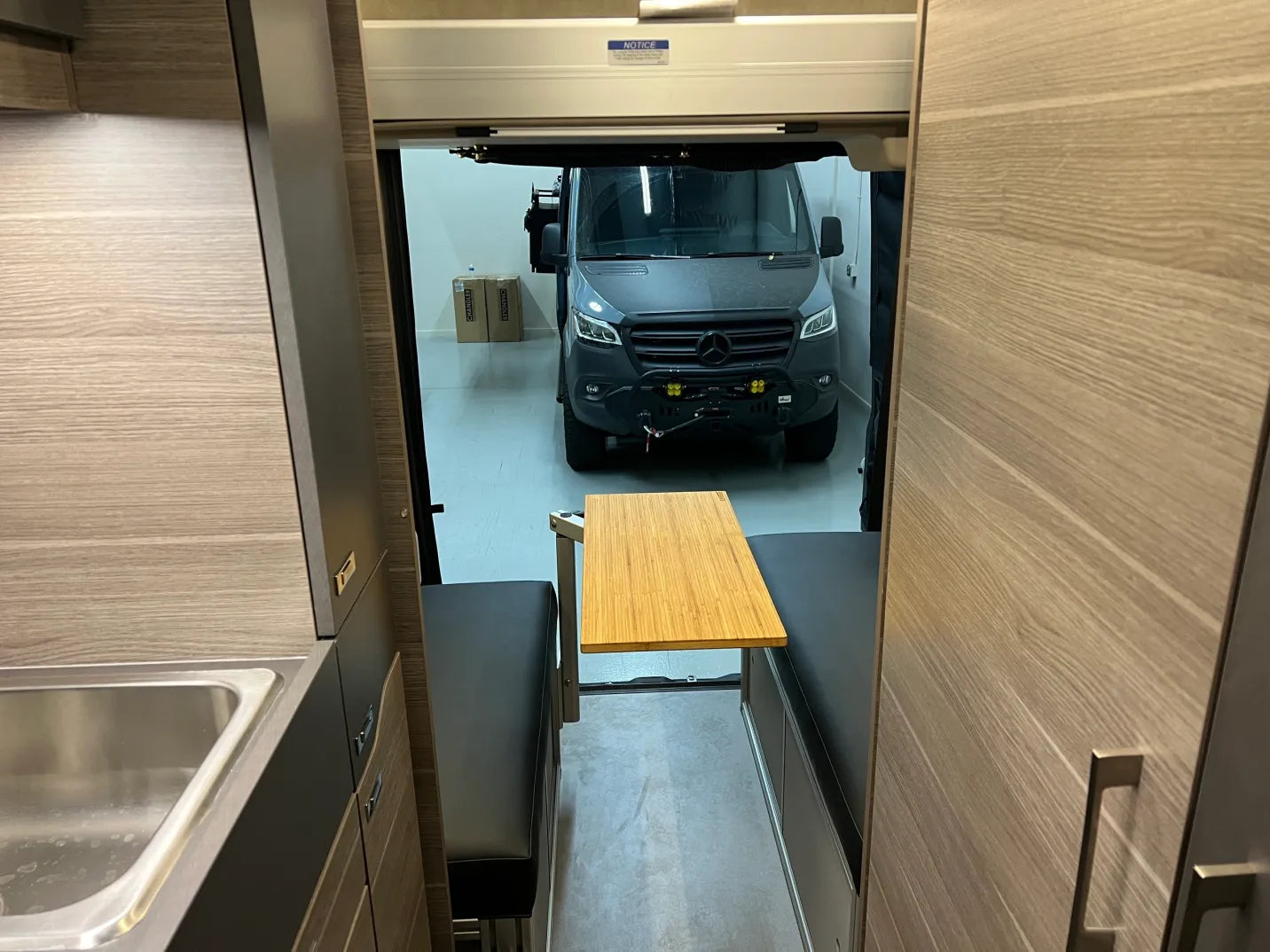 The 2021+ GLSS™ GARAGE LOUNGE STORAGE SYSTEM made for the JAYCO/ENTEGRA Patent Pending
