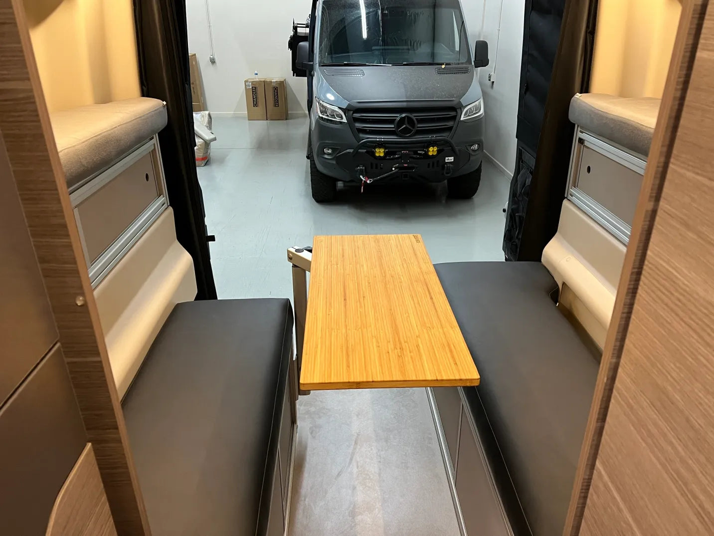 The 2021+ GLSS™ GARAGE LOUNGE STORAGE SYSTEM made for the JAYCO/ENTEGRA Patent Pending