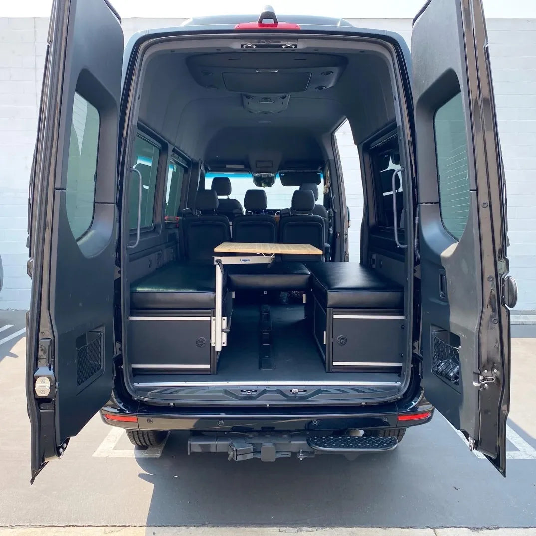 The 2019+ GLSS™ Garage Lounge Storage Systems - Made for Sprinter Passenger Vans