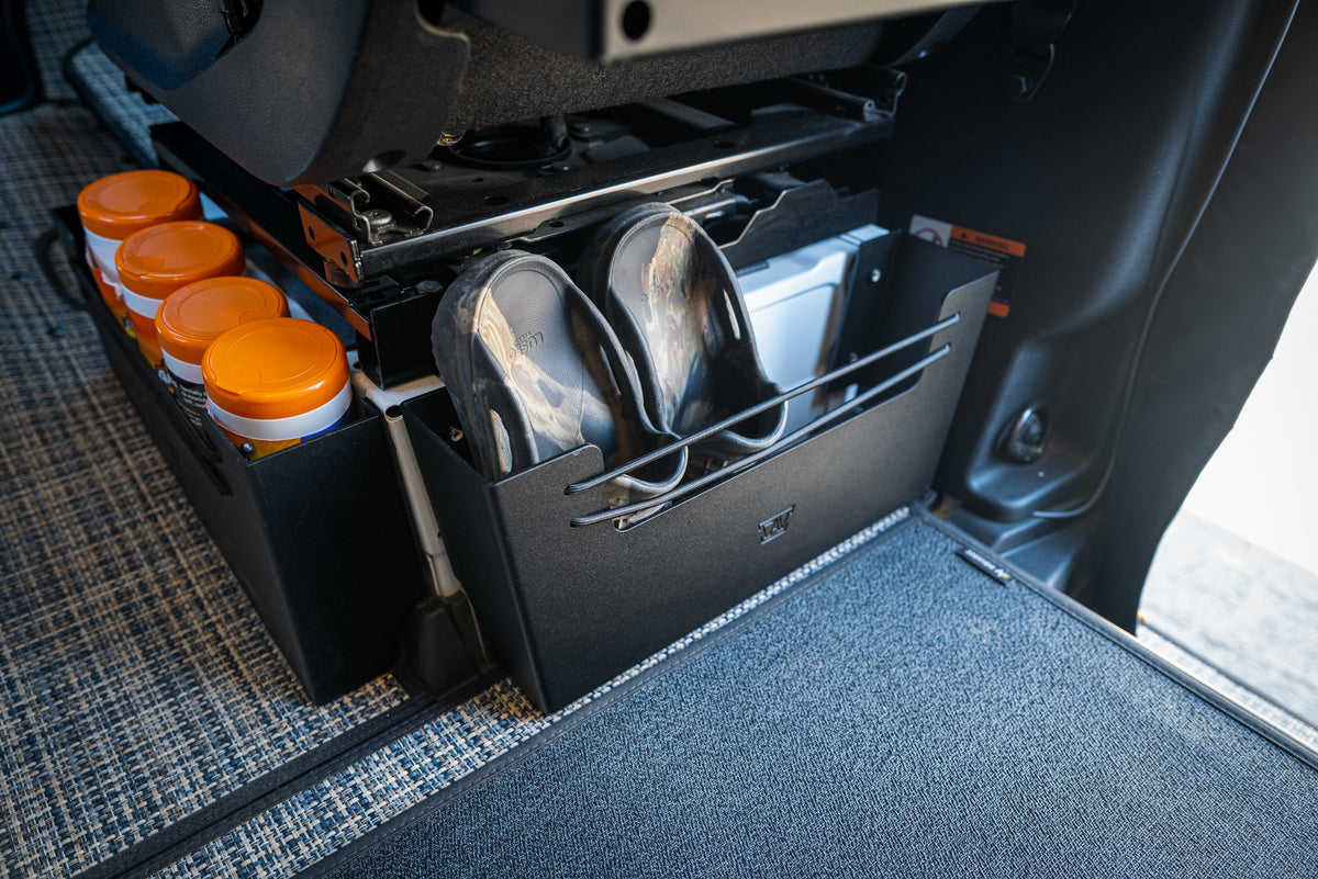 Mercedes Sprinter Rear Seat Base Storage Cubby