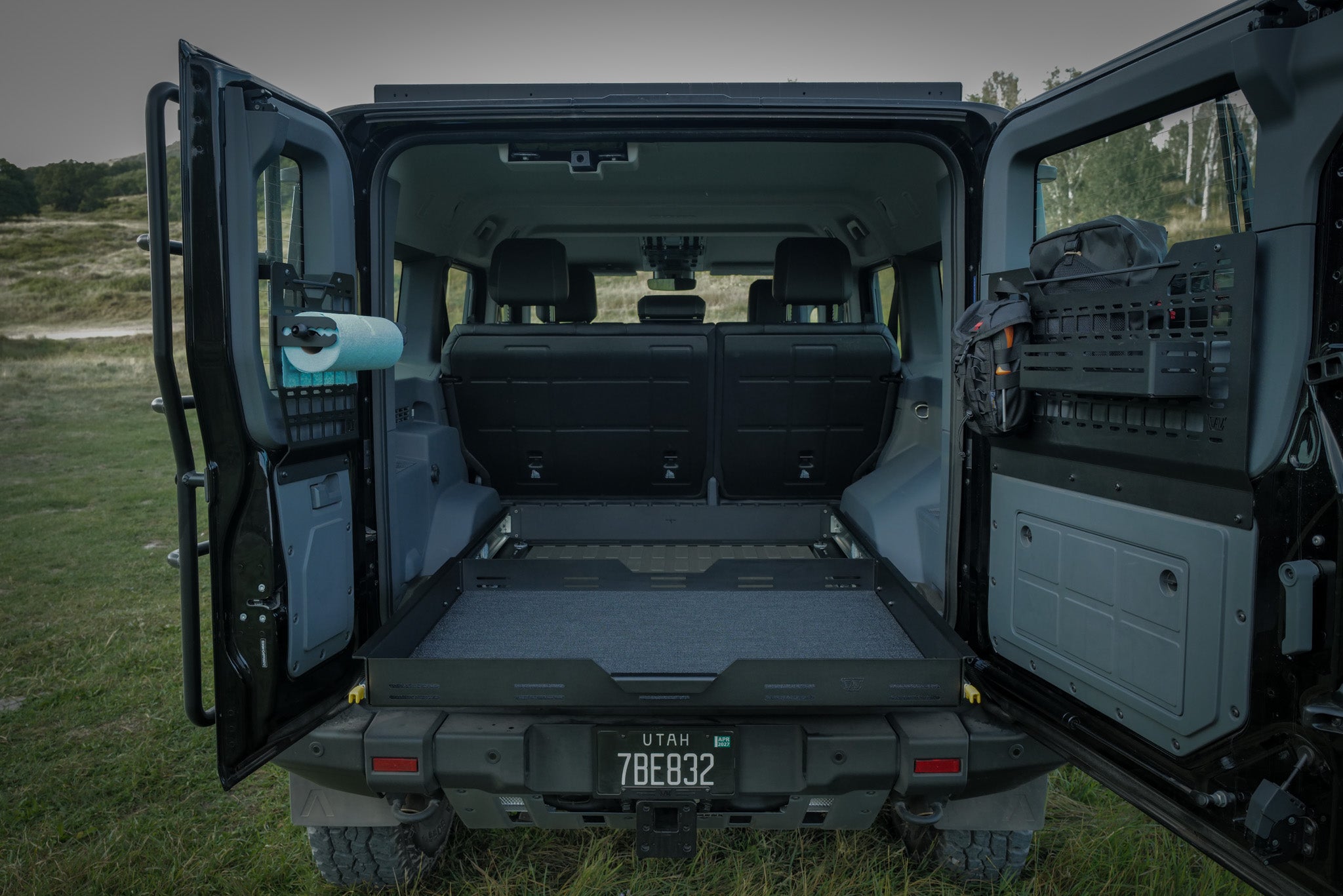 INEOS Grenadier Cargo Tray System Pro available to add legs and a second shelf