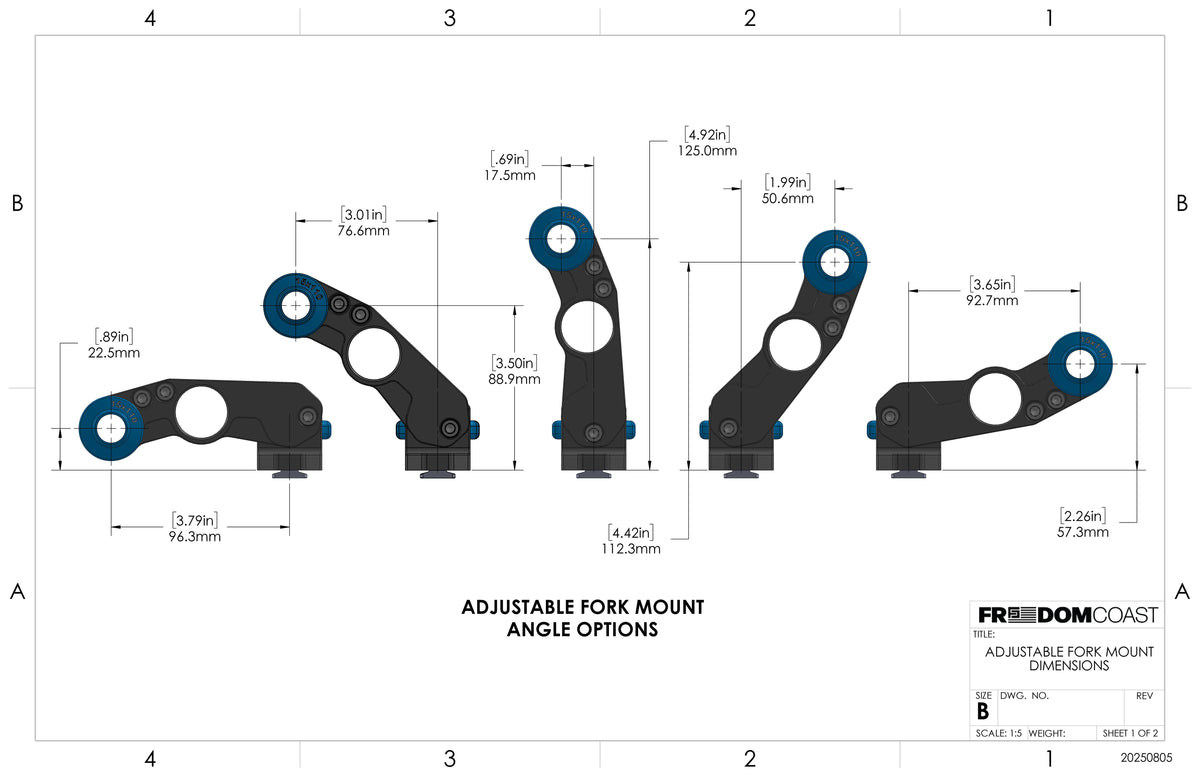 Adjustable Fork Mount - Freedom Coast