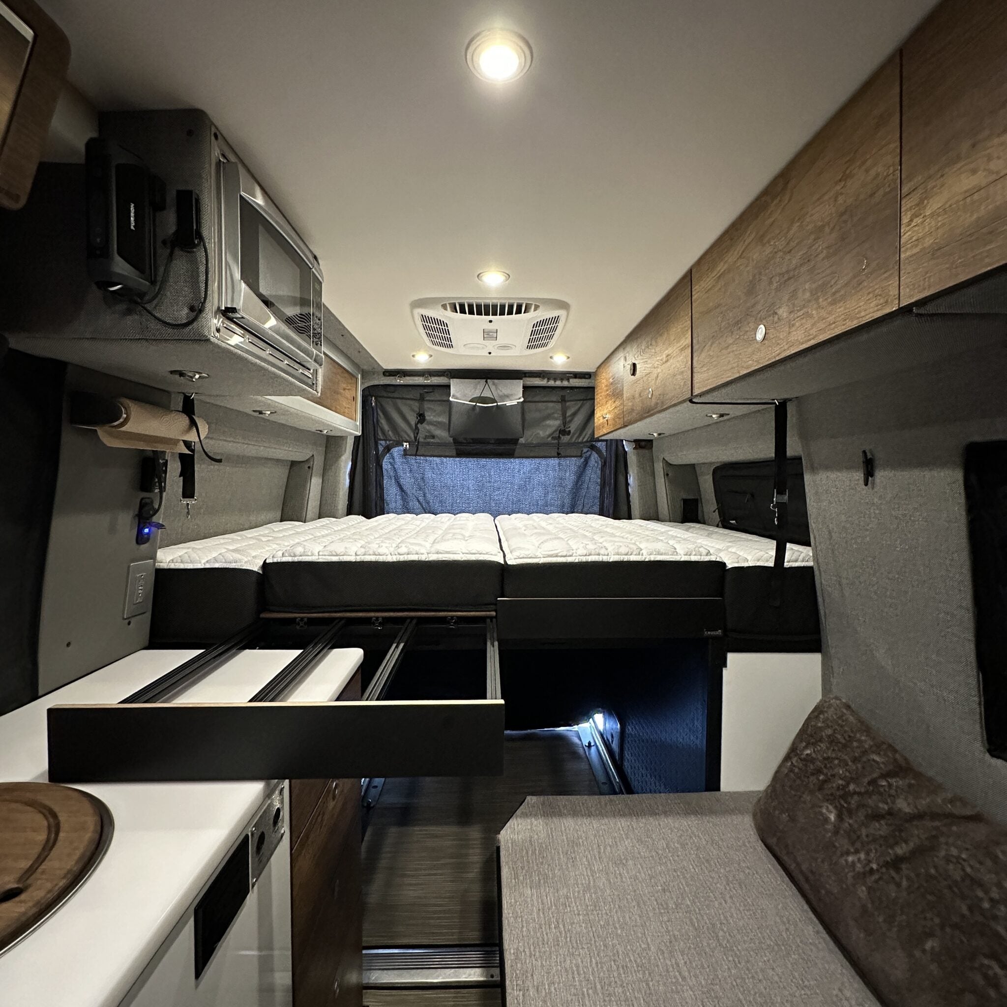 Murphy Bed System with Slide-Out Extensions - Storyteller Overland Mode