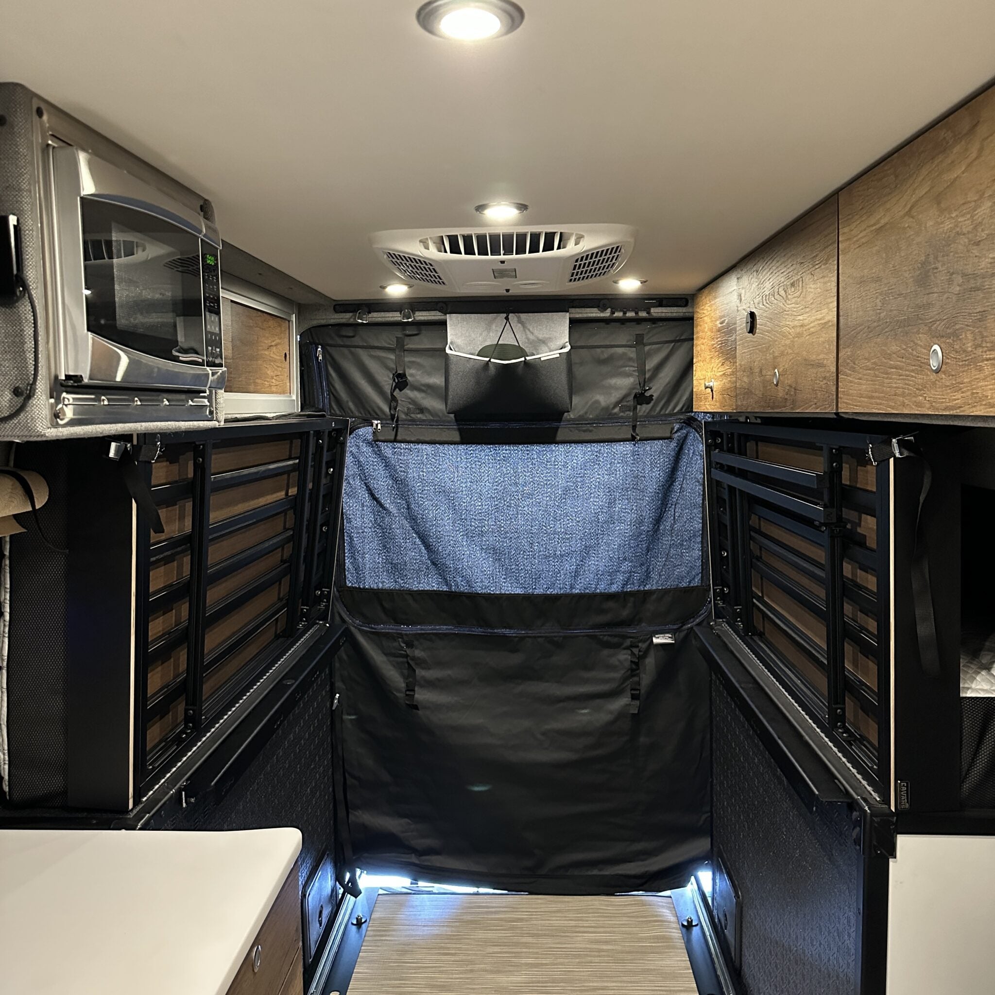 Murphy Bed System with Slide-Out Extensions - Storyteller Overland Mode