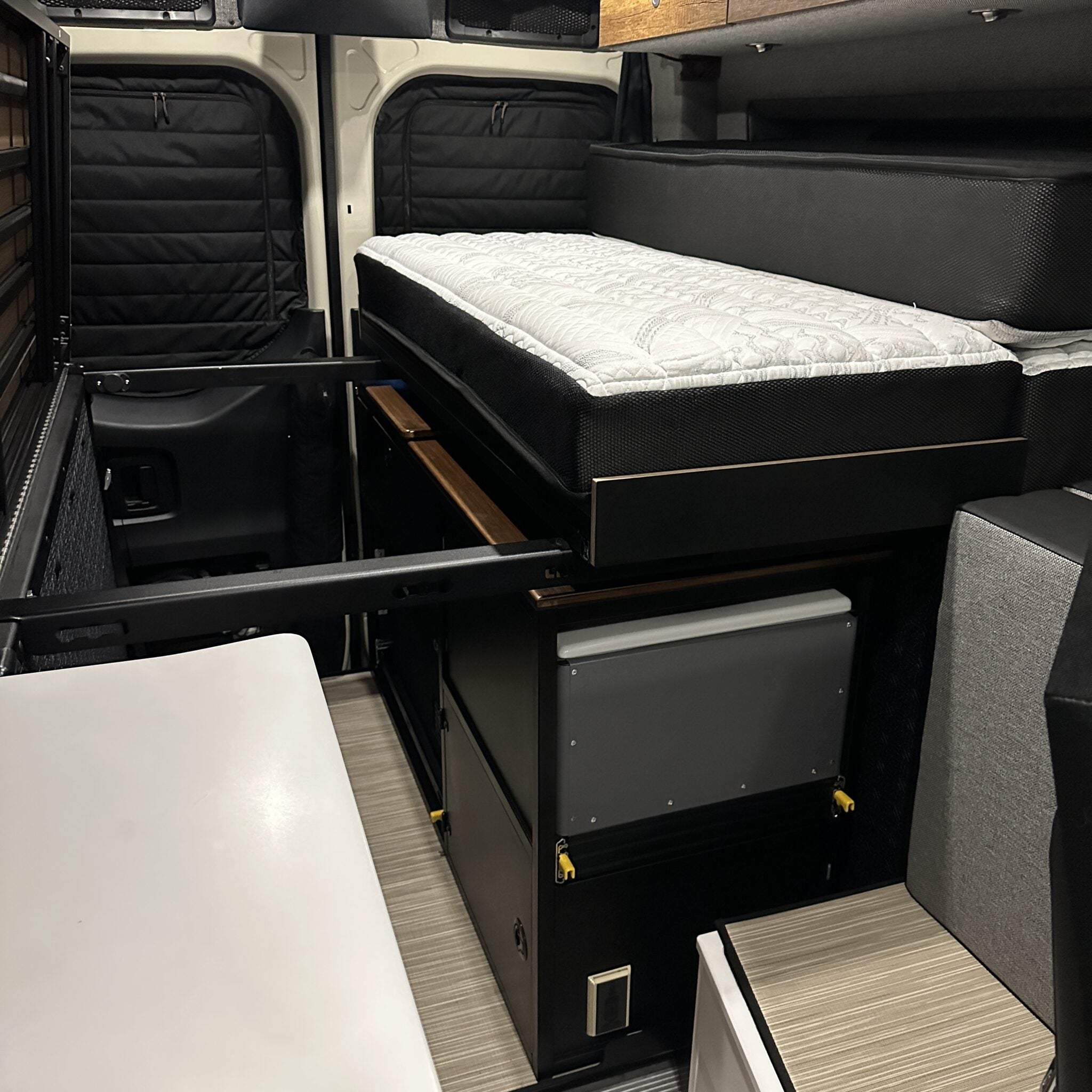 Murphy Bed System with Slide-Out Extensions - Storyteller Overland Mode