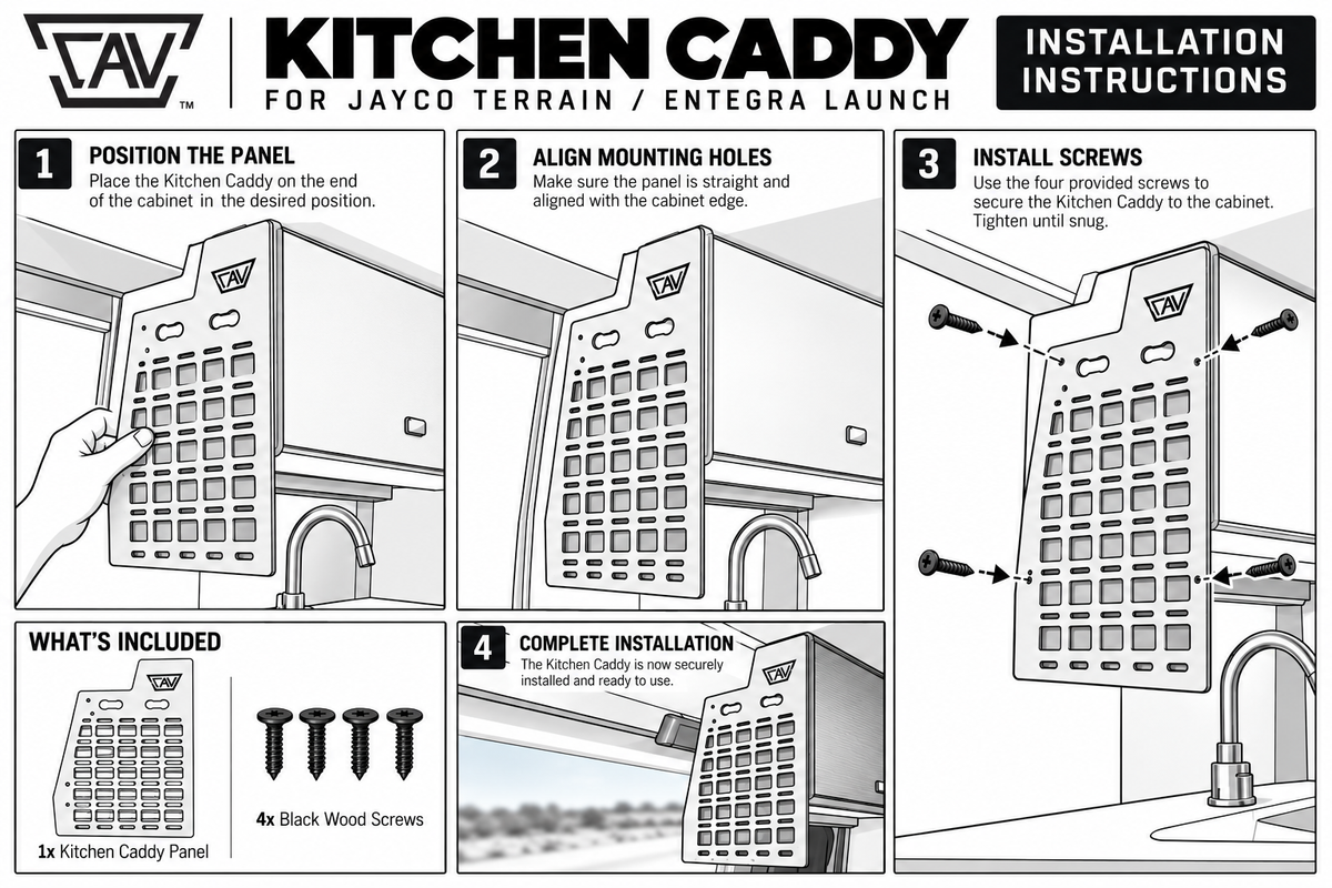 Kitchen Caddy MOLLE Panel – Jayco Terrain / Entegra Launch