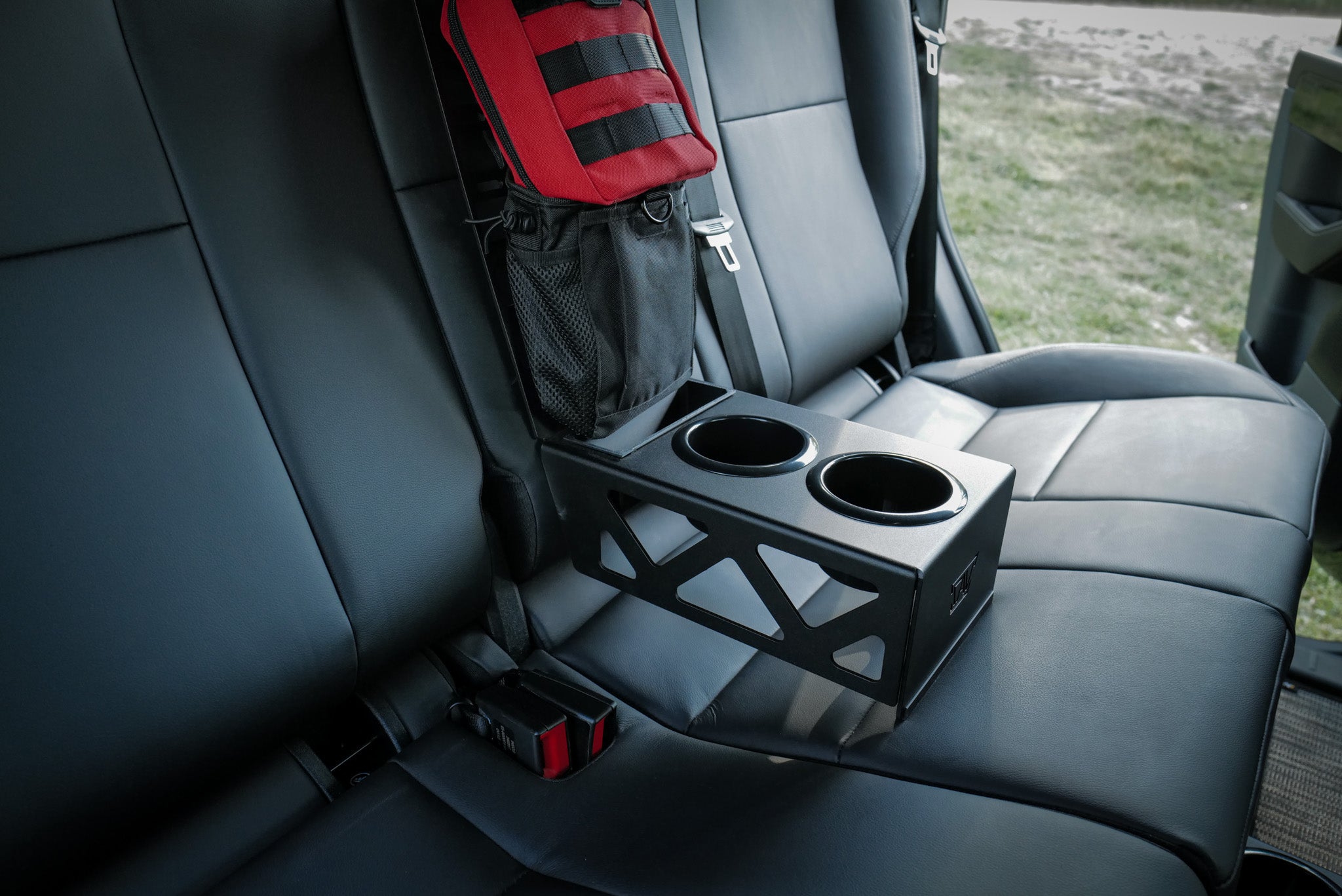 INEOS Grenadier rear seat cup holders