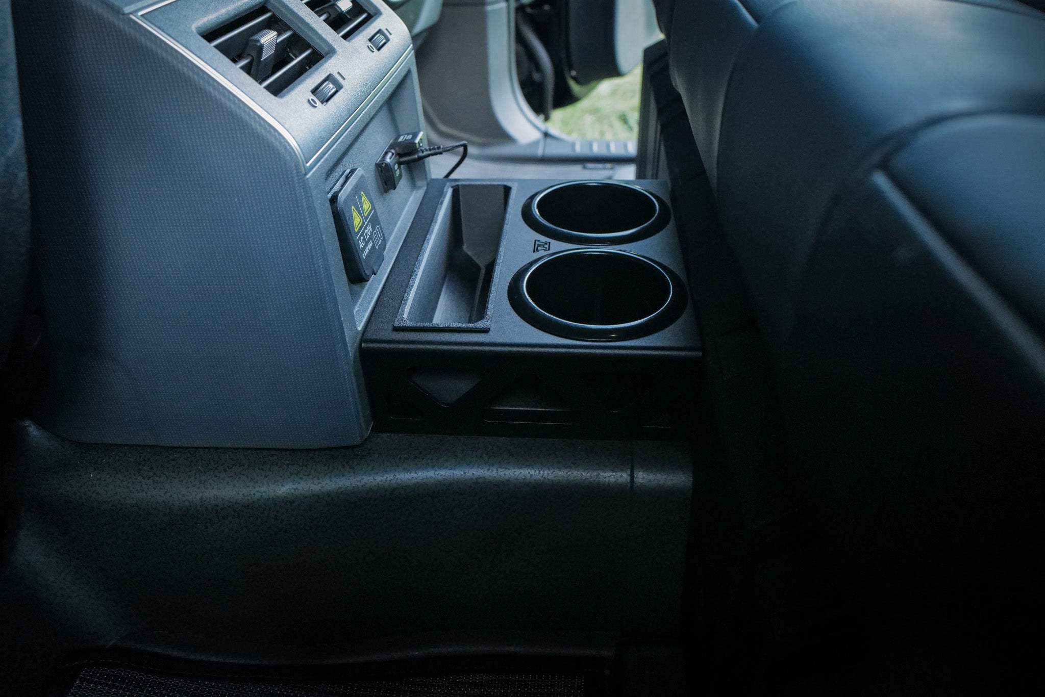 INEOS Grenadier Rear Seat Cup Holder with dual drink holders