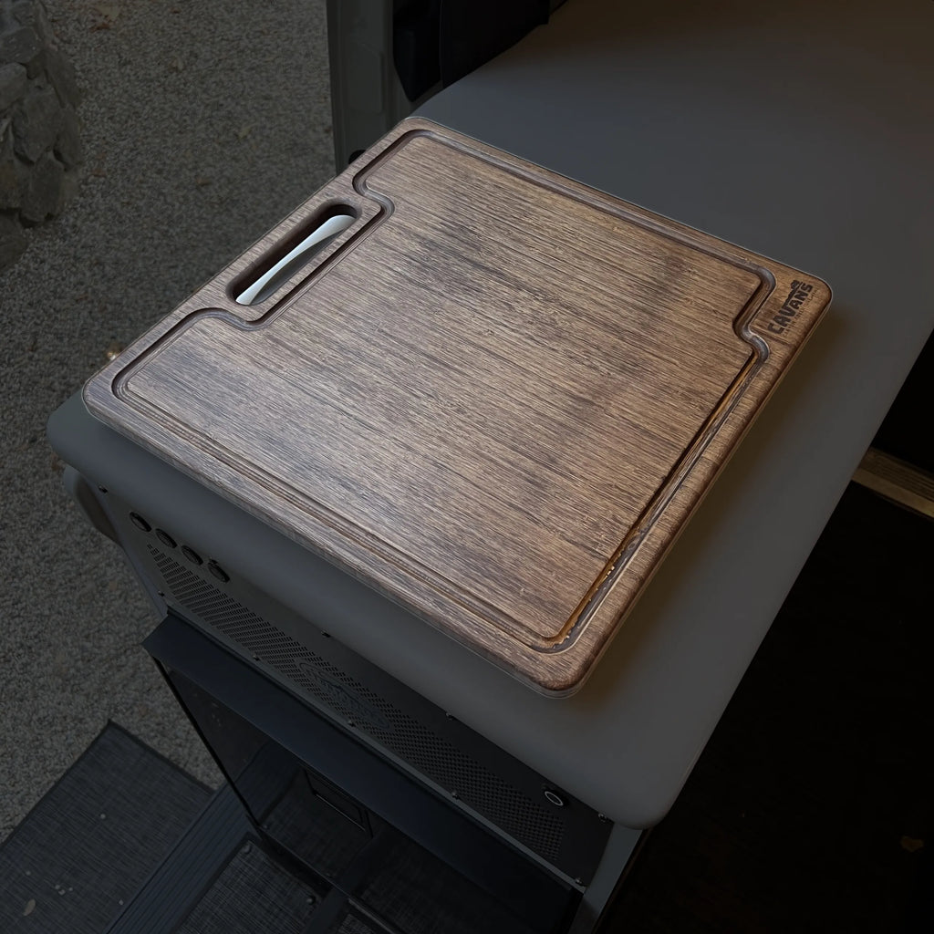 Bamboo Cutting Board for Storyteller Overland Mode - Dark Finish