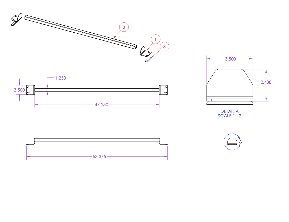 Solar Bars 2007+ Sprinter Roof Rails