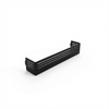 Black CAV MOLLE panel shelf with slotted sides and minimalist design shown on white background