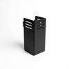 Black CAV MOLLE Panel Shelf accessory with vented sides on white background