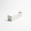 White CAV MOLLE panel shelf with slotted sides shown against a plain background