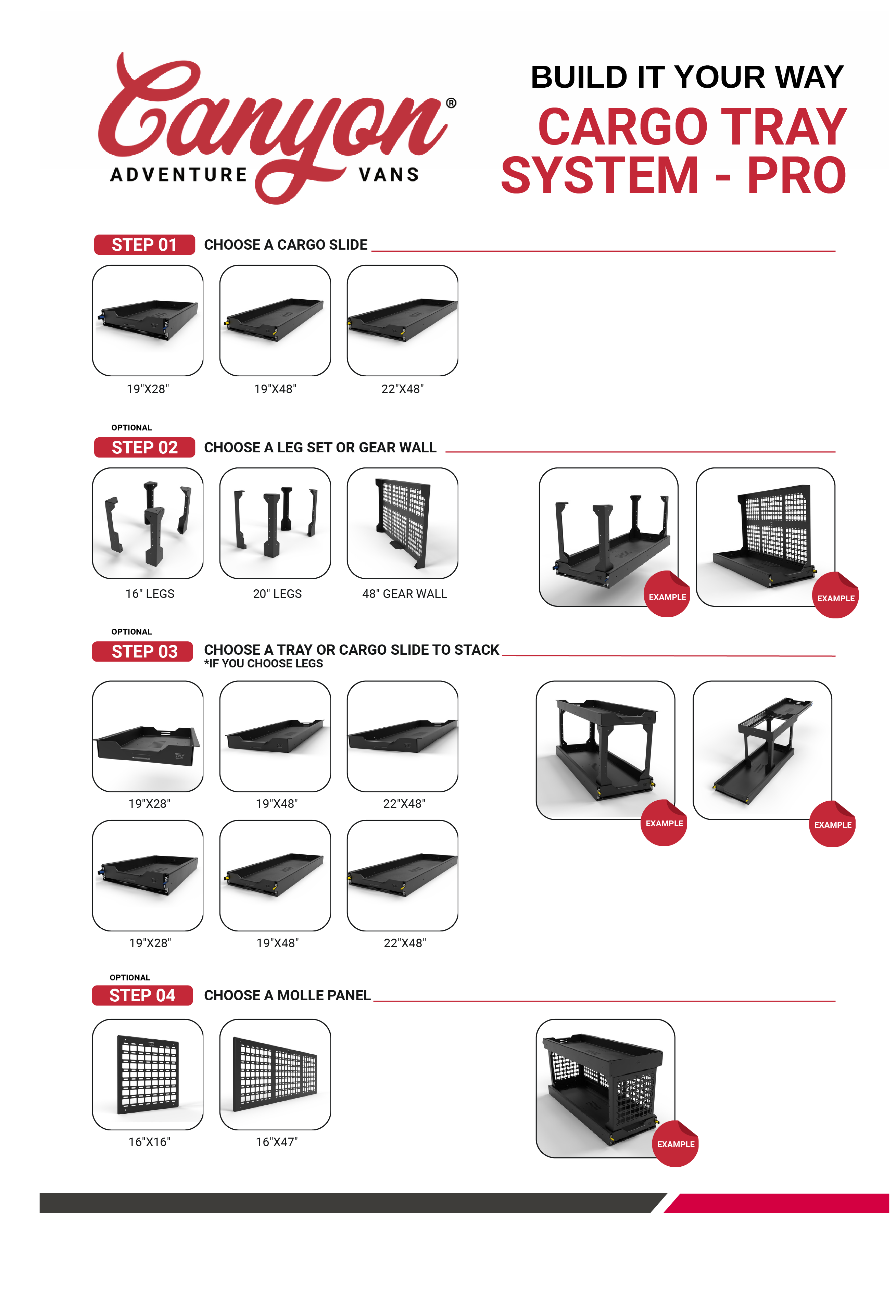 Cargo Tray System Pro - 28" X 19" Cargo Slide