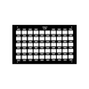 Cargo Tray System Pro - Molle Panel (19" Slide) - Straight-On Black Render