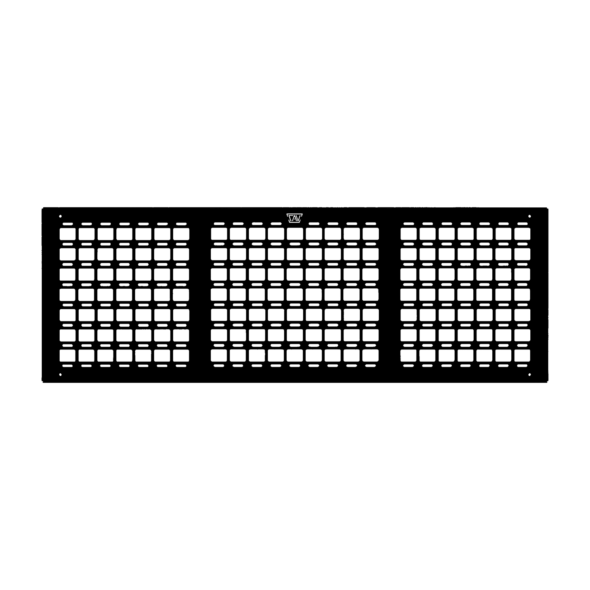 Cargo Tray System Pro - Molle Panel (Side) - Straight-On Black Render