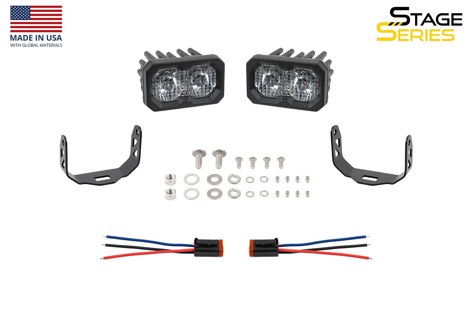 diode dynamics lights gen2 sport white combo pair led external vehicle lights hardware kit